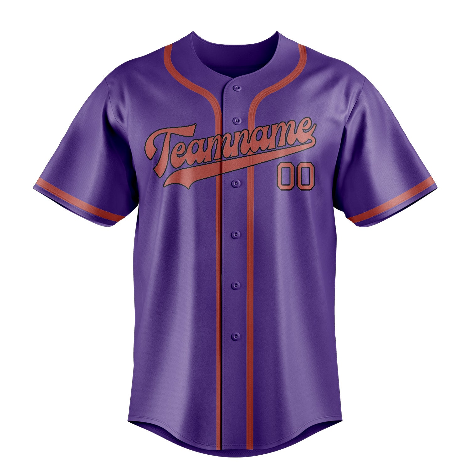 Custom Light Purple Copper Rose Baseball Jersey