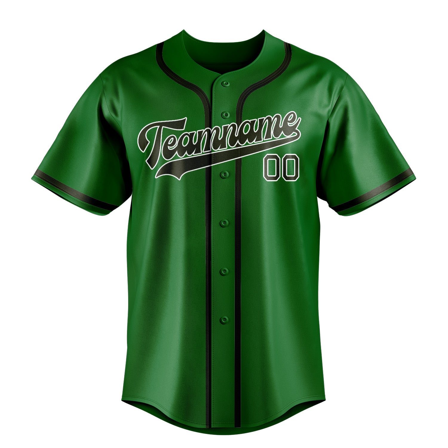 Custom Emerald Green Olive Baseball Jersey