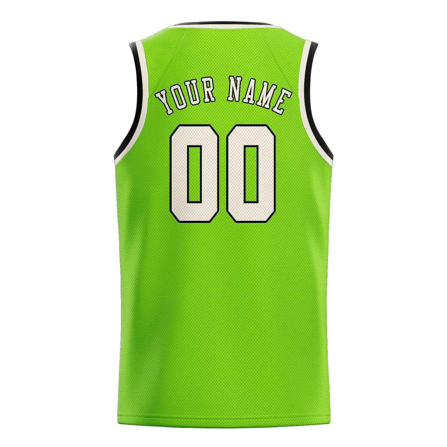 Custom Emerald Green Cream Basketball Jersey