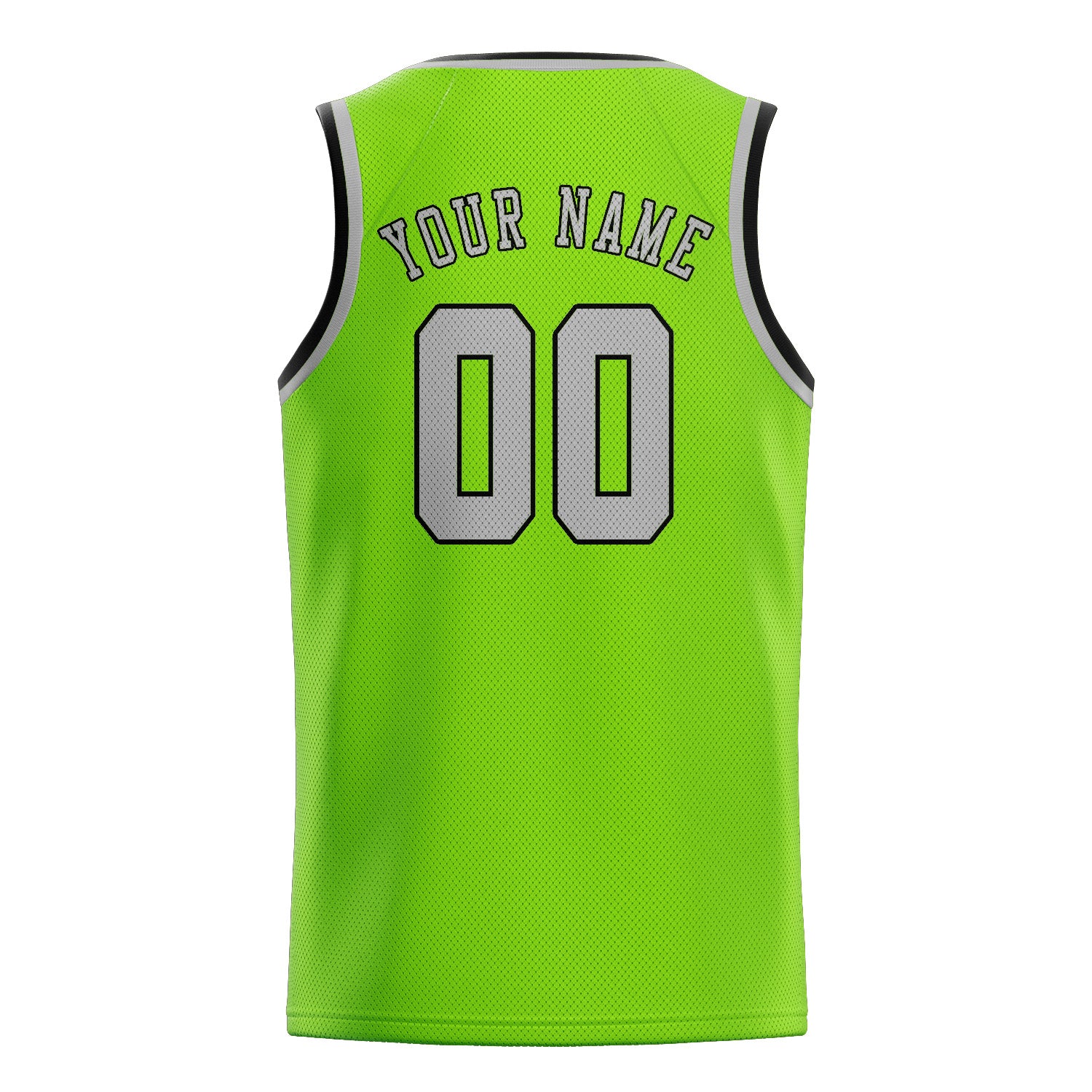 Custom Emerald Green Gray Basketball Jersey