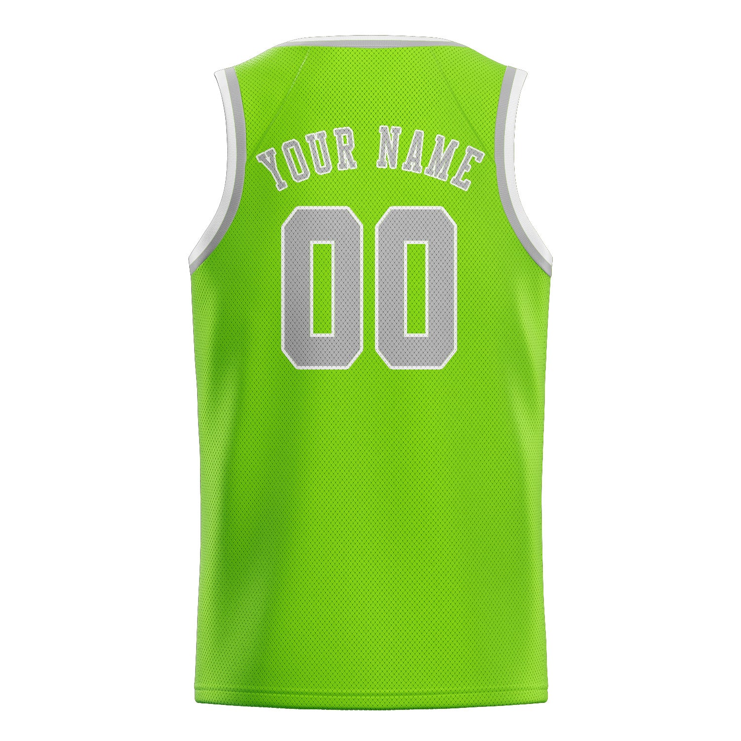 Custom Emerald Green Gray Basketball Jersey