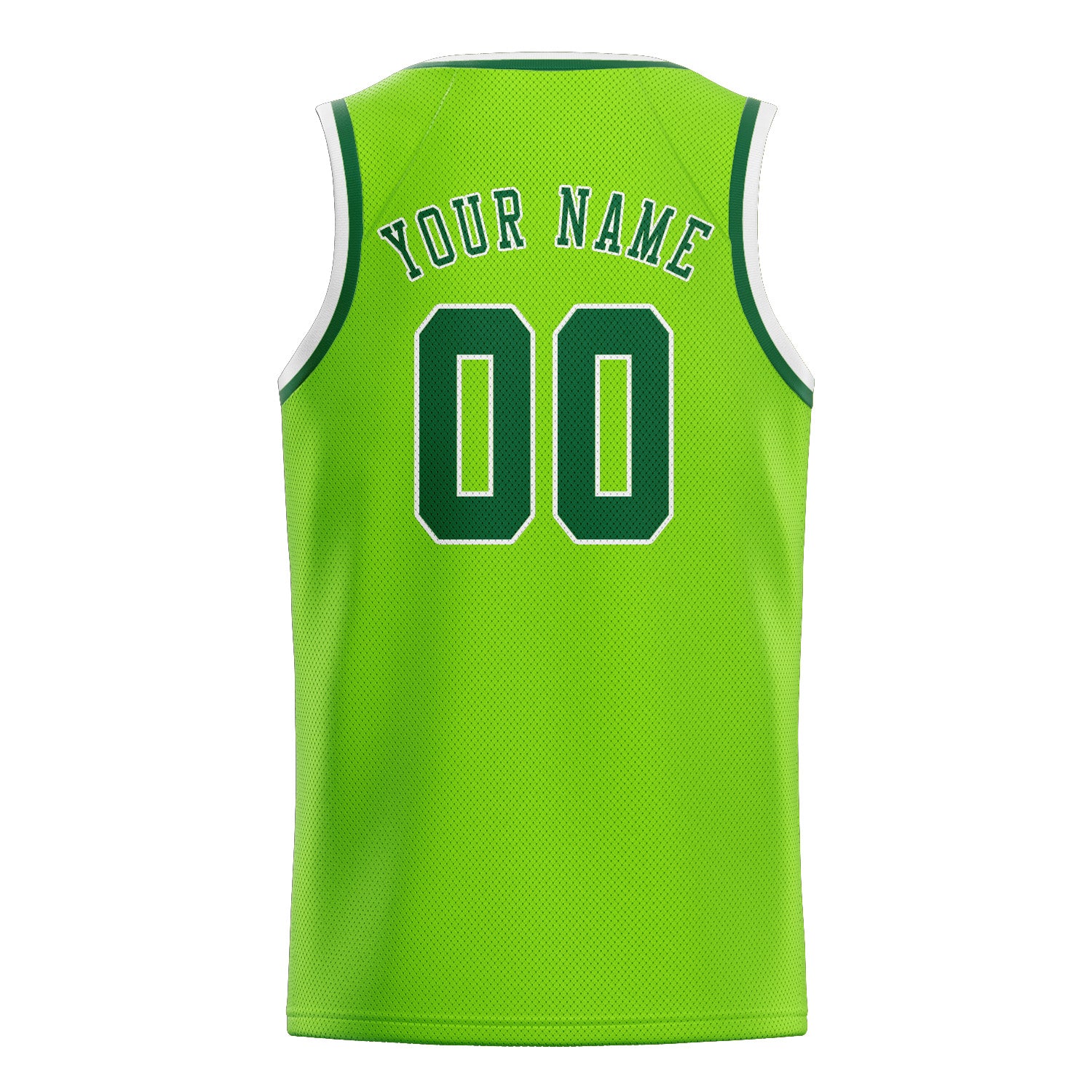 Custom Emerald Green Green Basketball Jersey
