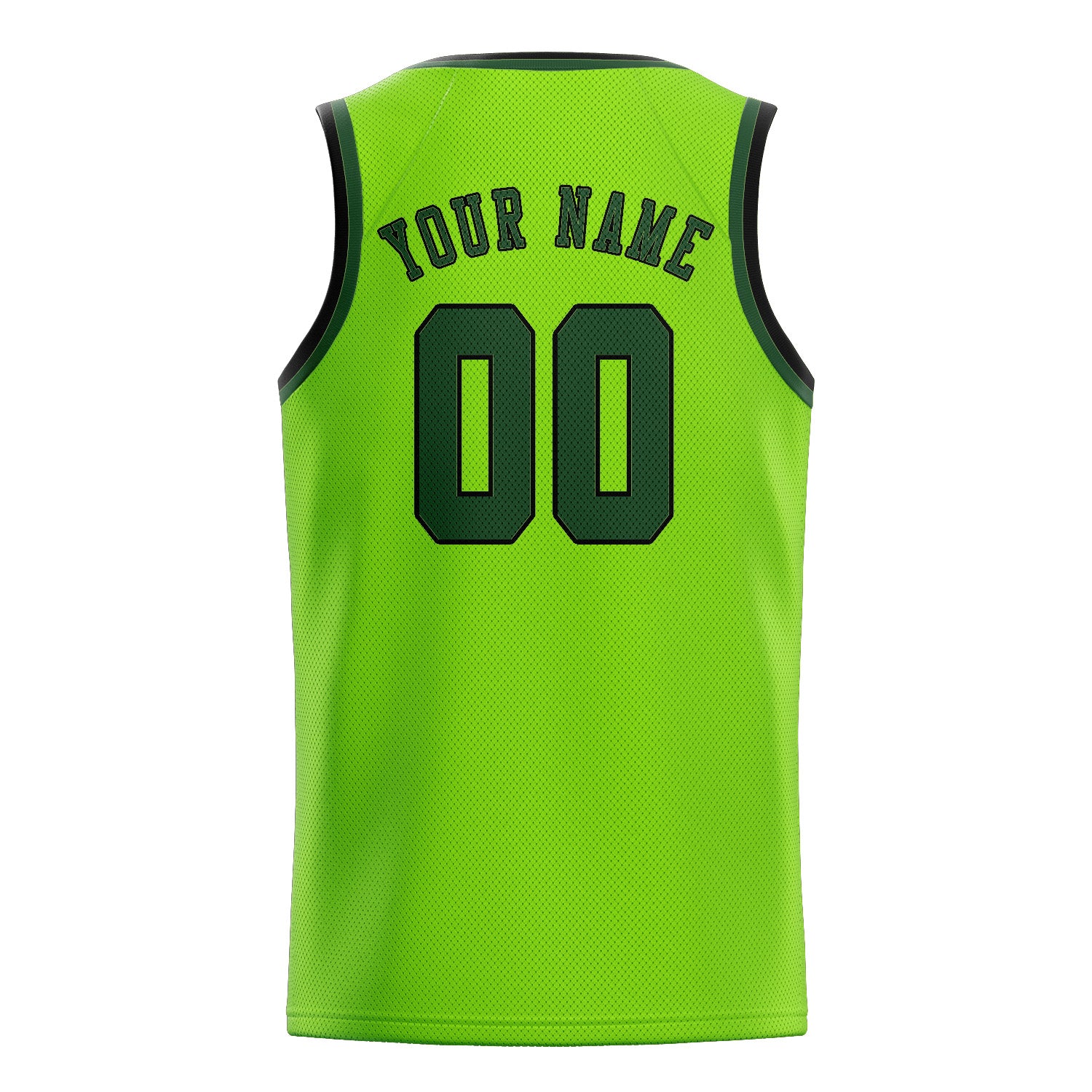 Custom Emerald Green Dark Green Basketball Jersey