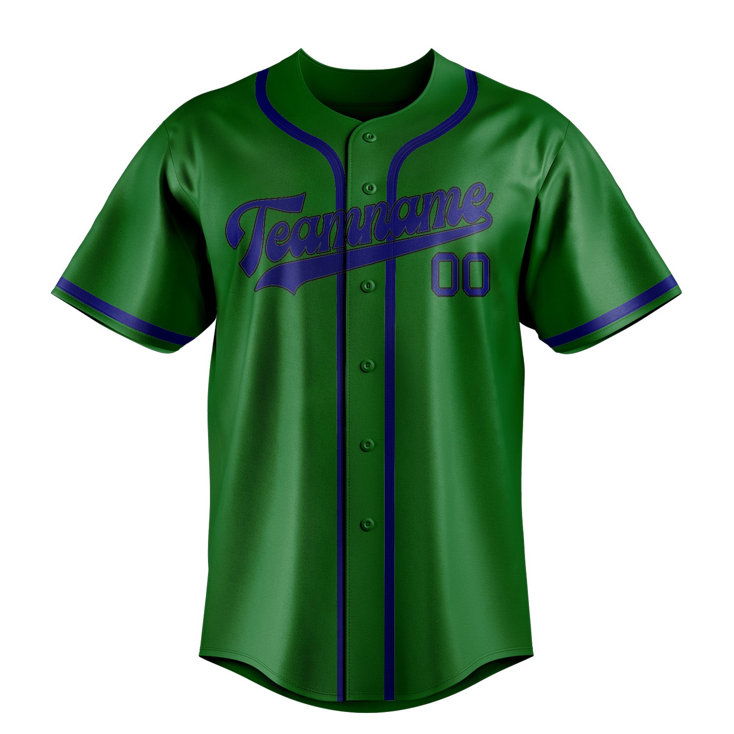Custom Emerald Green Sky Blue Baseball Jersey