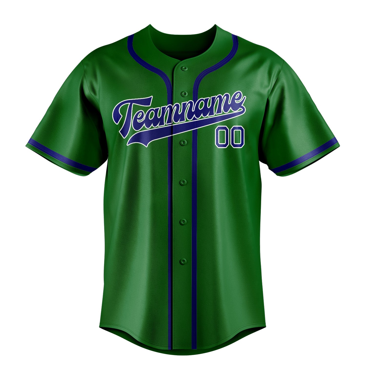 Custom Emerald Green Sky Blue Baseball Jersey