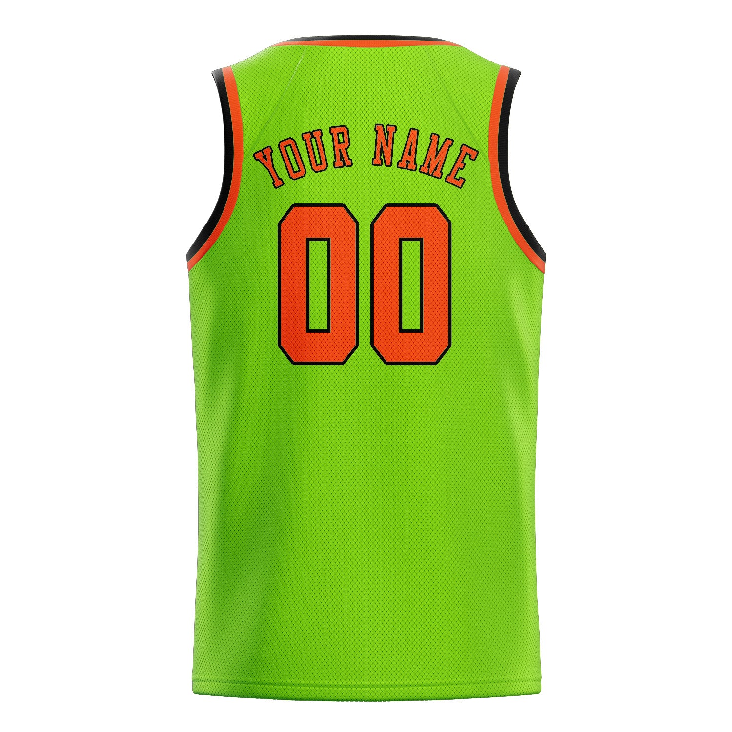 Custom Emerald Green Orange Red Basketball Jersey