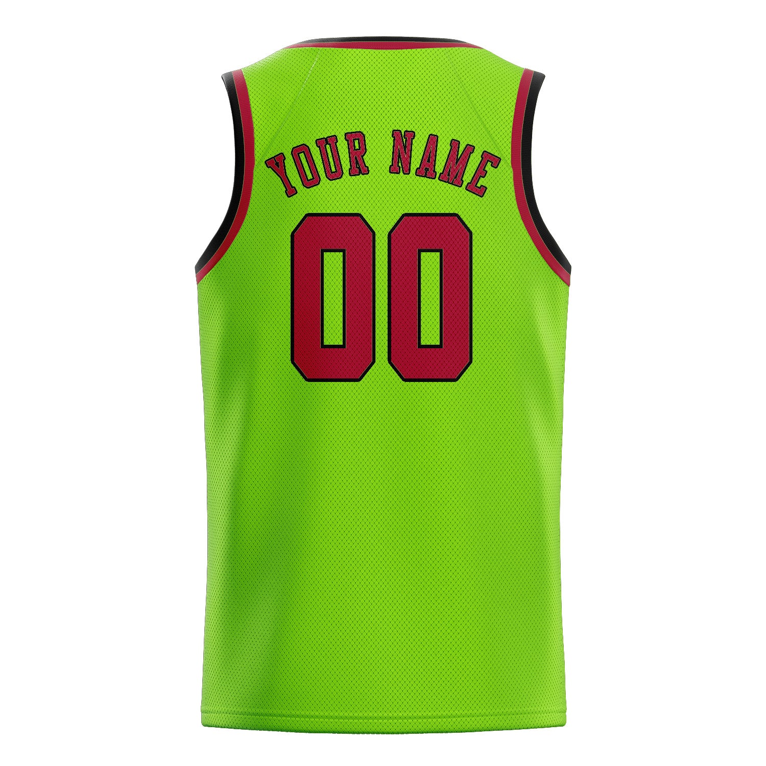Custom Emerald Green Red Basketball Jersey