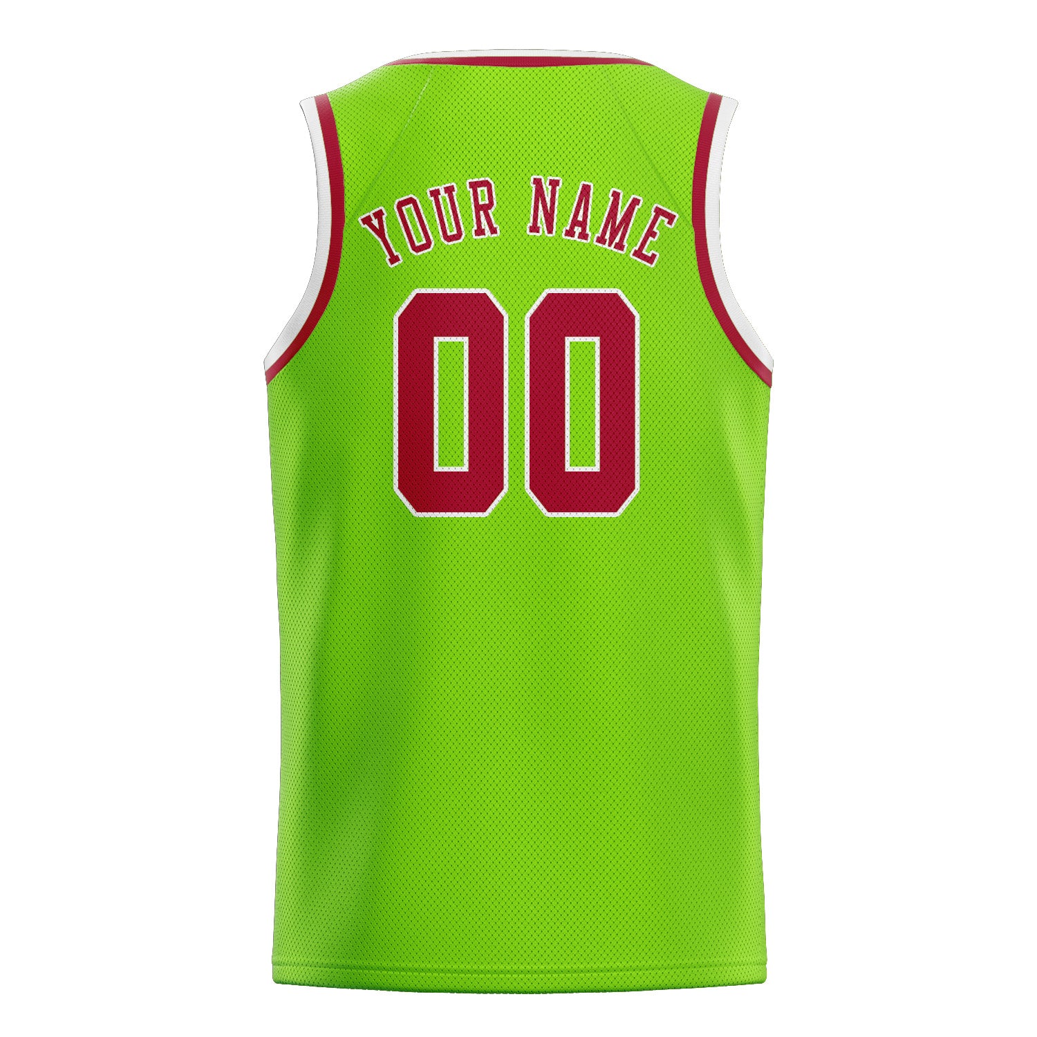 Custom Emerald Green Red Basketball Jersey