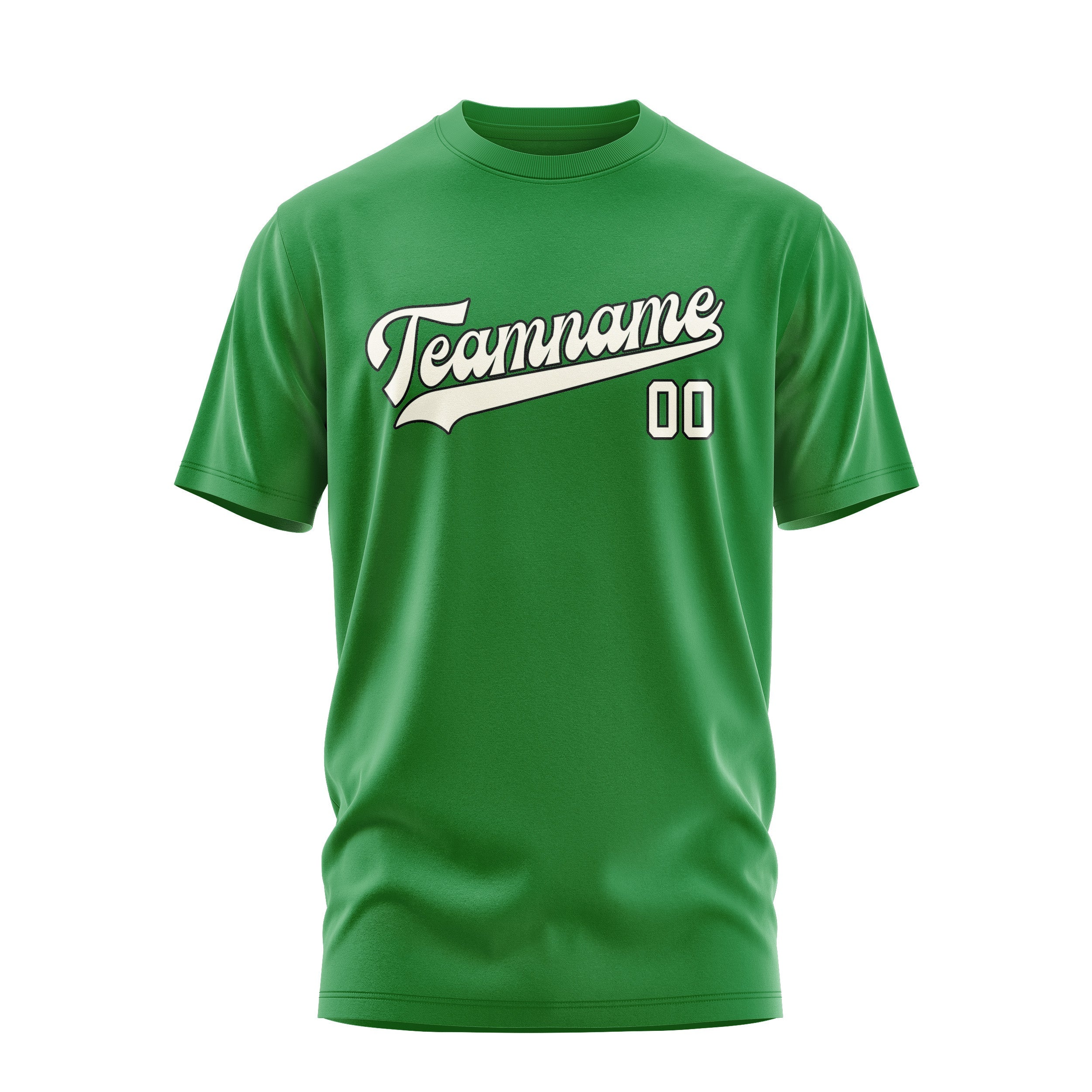 Custom Emerald Green Cream T-Shirt