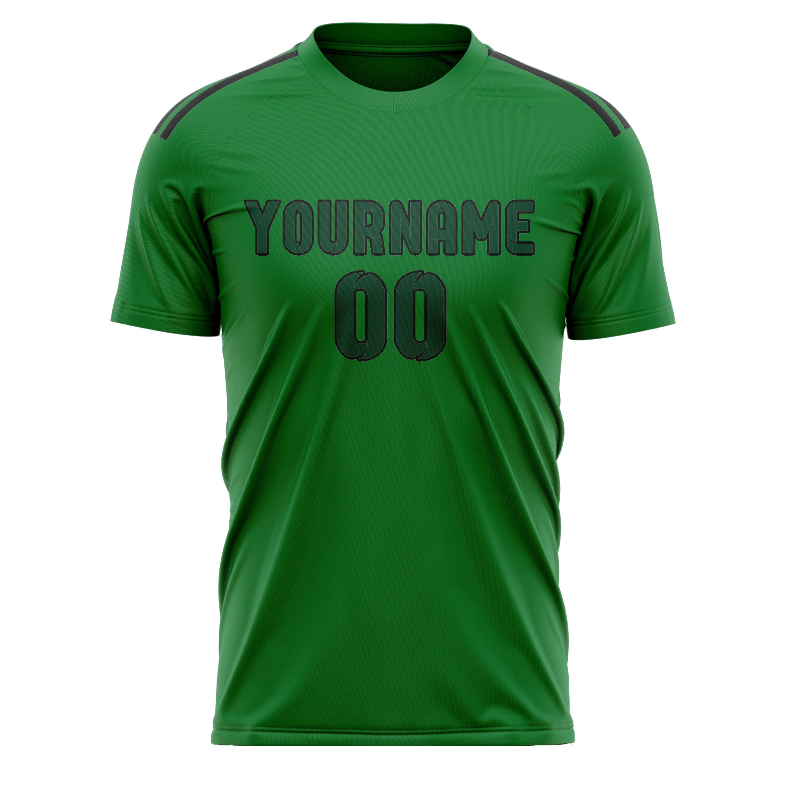 Custom Emerald Green Green Soccer Jersey