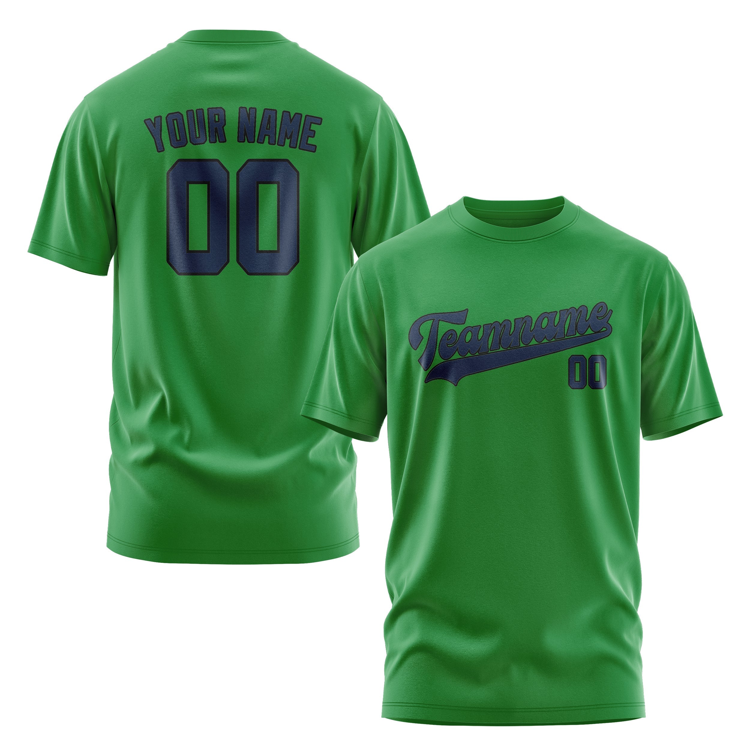 Custom Emerald Green Blue T-Shirt