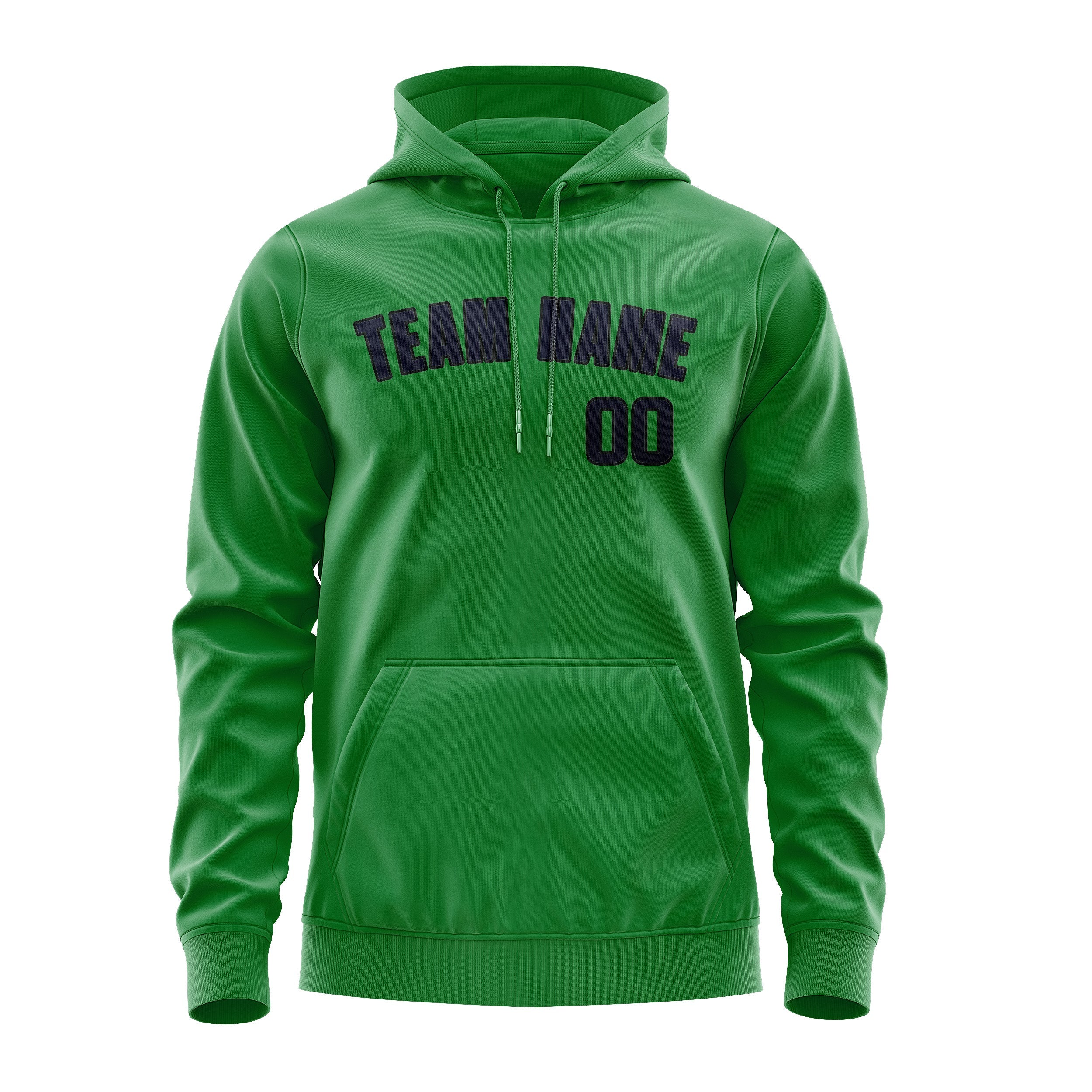 Custom Emerald Green Navy Hoodie
