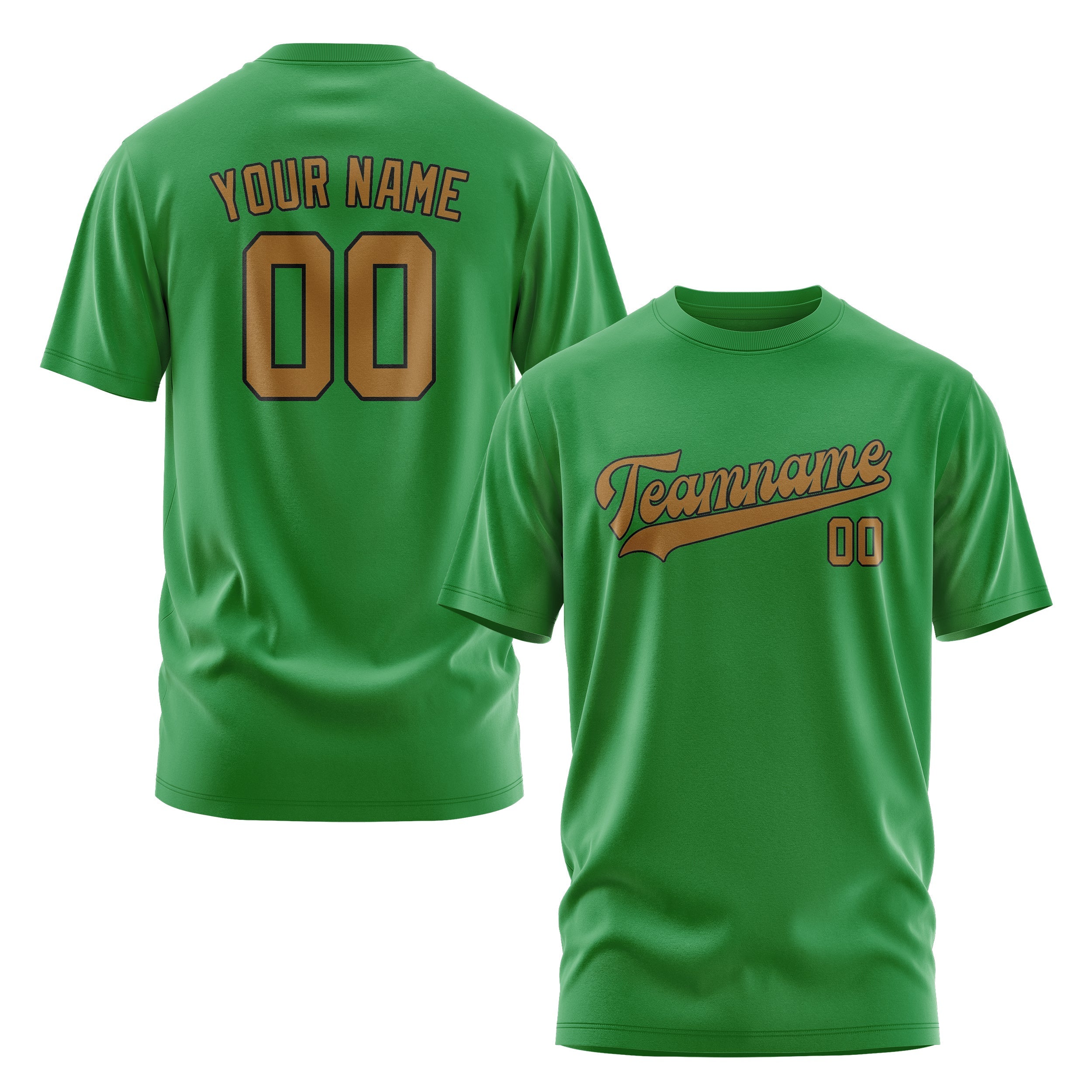 Custom Emerald Green Khaki T-Shirt