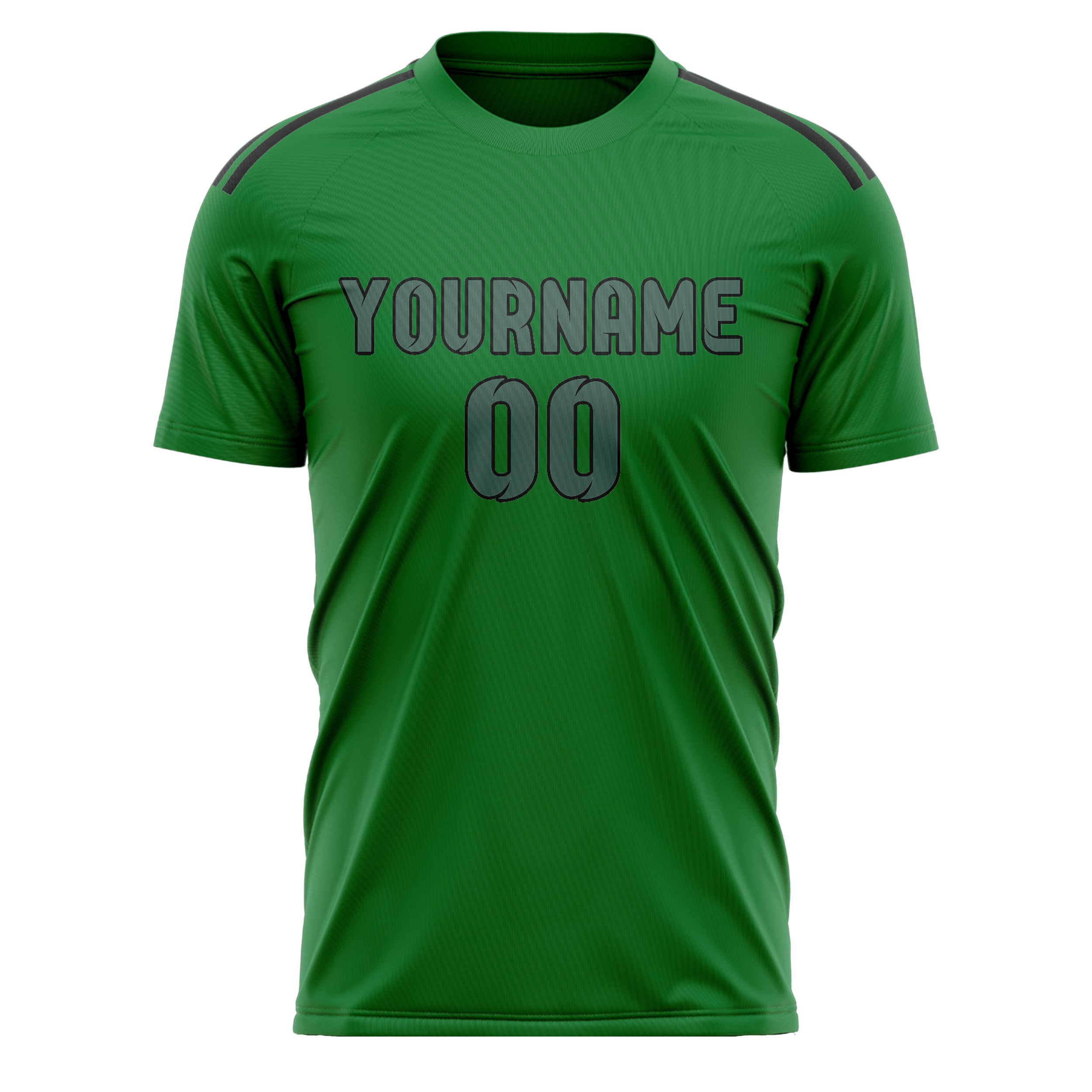 Custom Emerald Green Blue Green Soccer Jersey