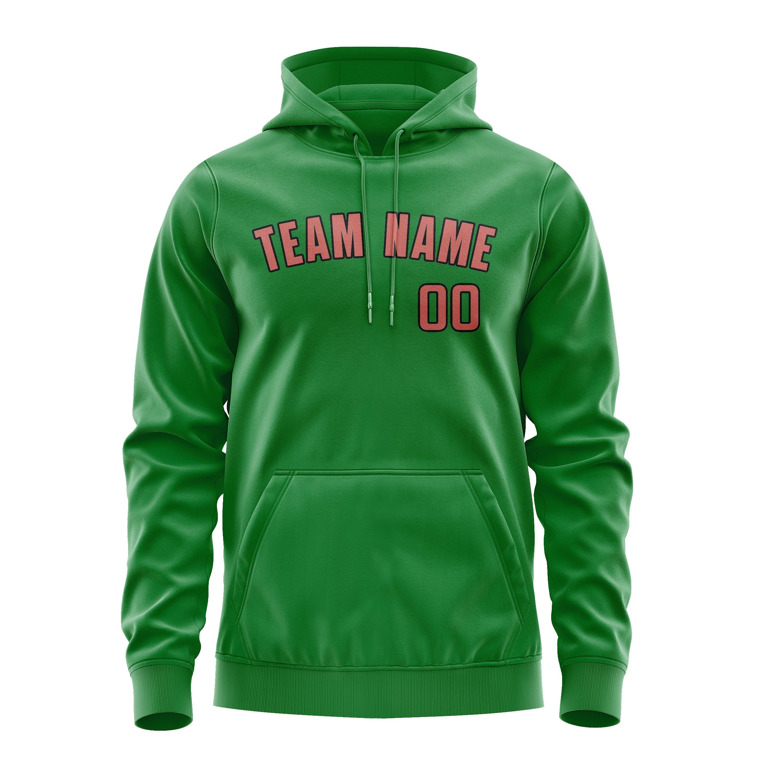 Custom Emerald Green Copper Rose Hoodie