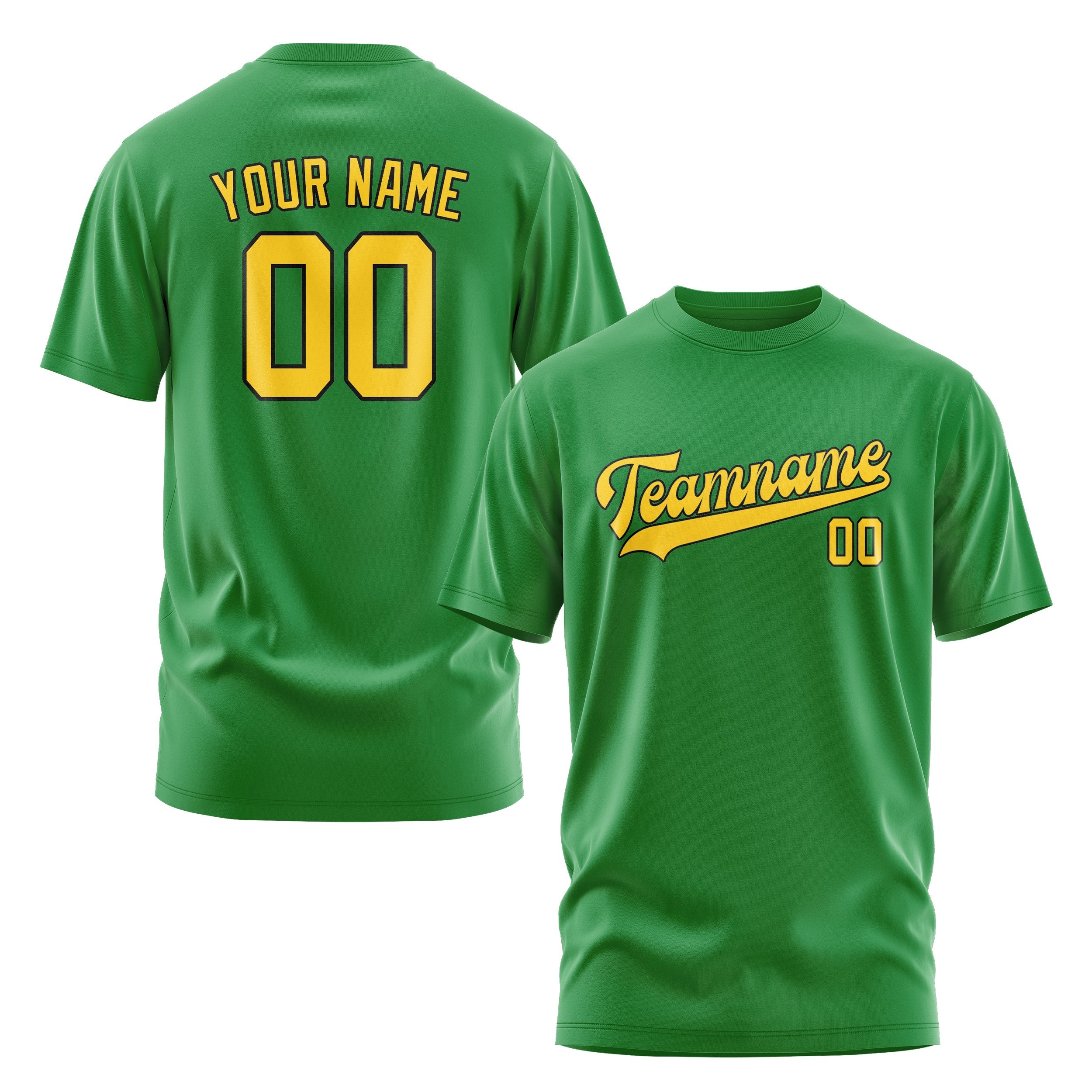 Custom Emerald Green Gold T-Shirt