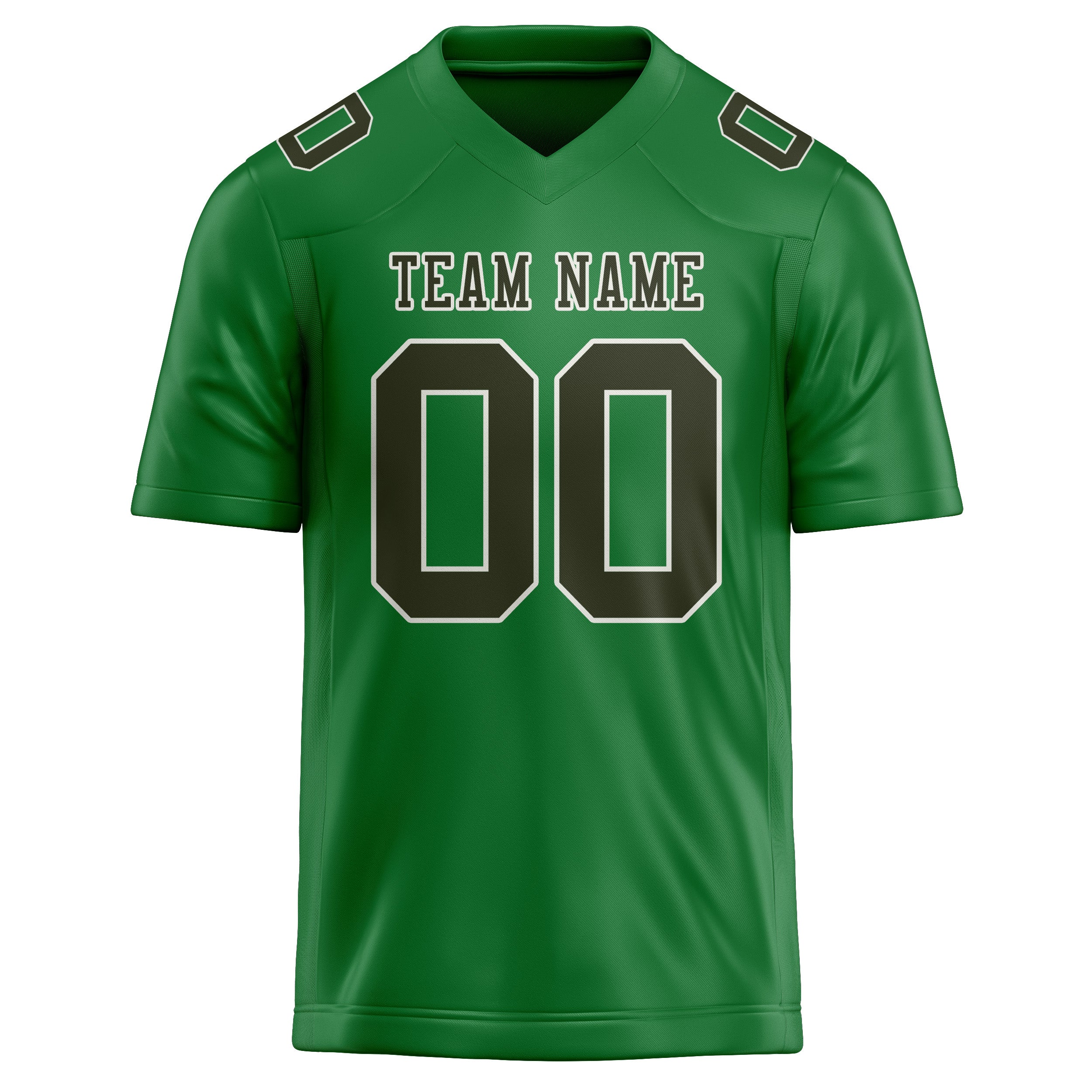 Custom Emerald Green Olive Football Jersey