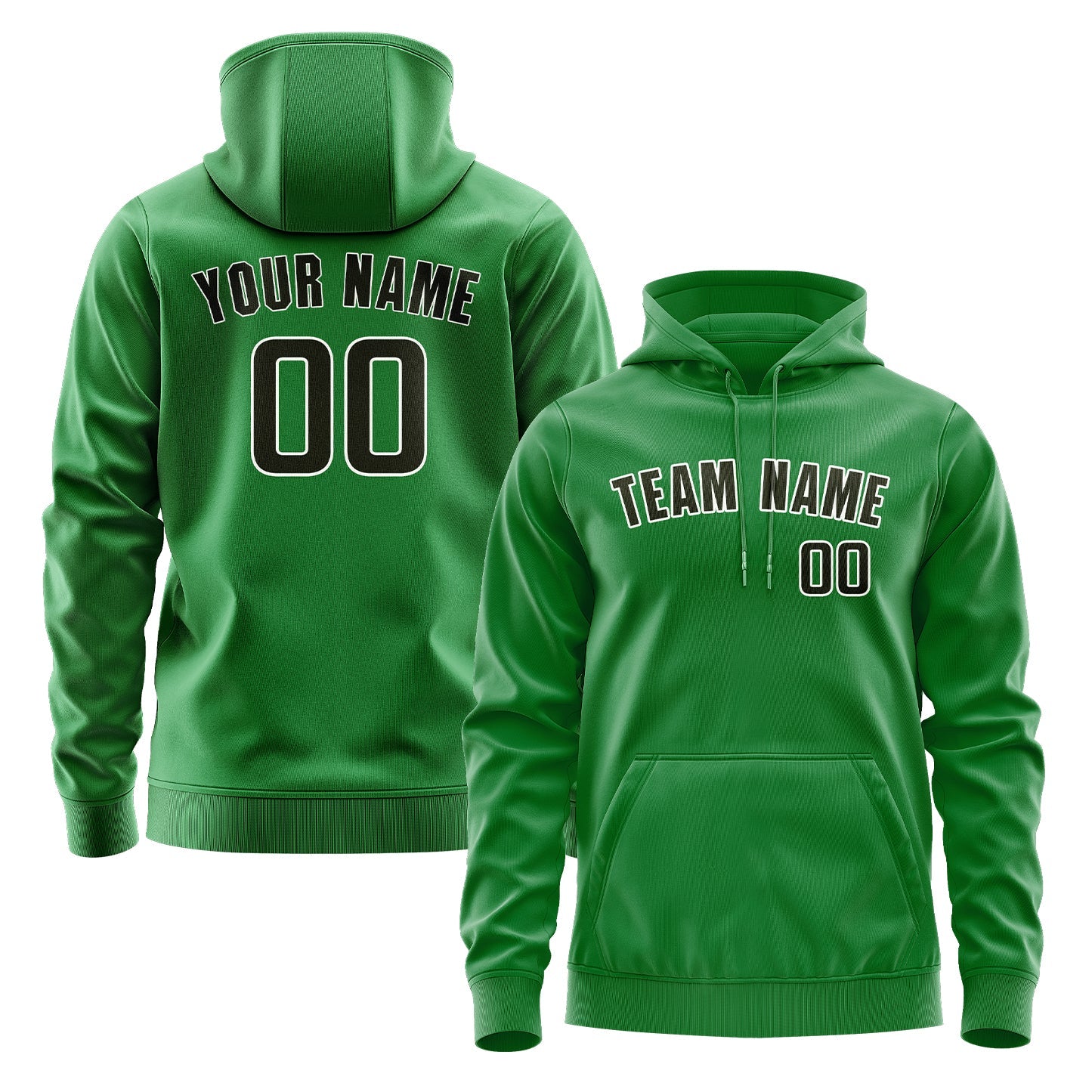 Custom Emerald Green Olive Hoodie