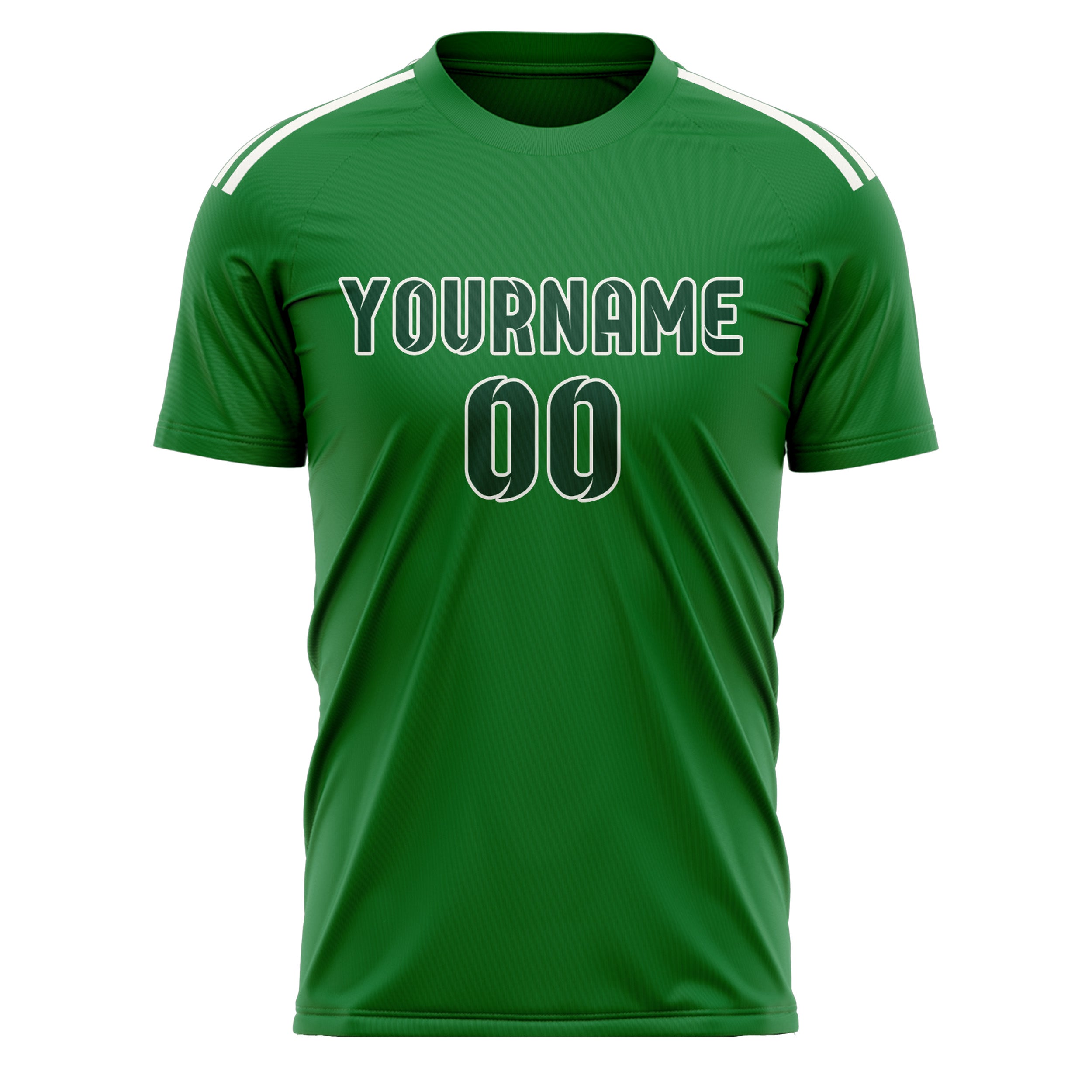 Custom Emerald Green Green Soccer Jersey