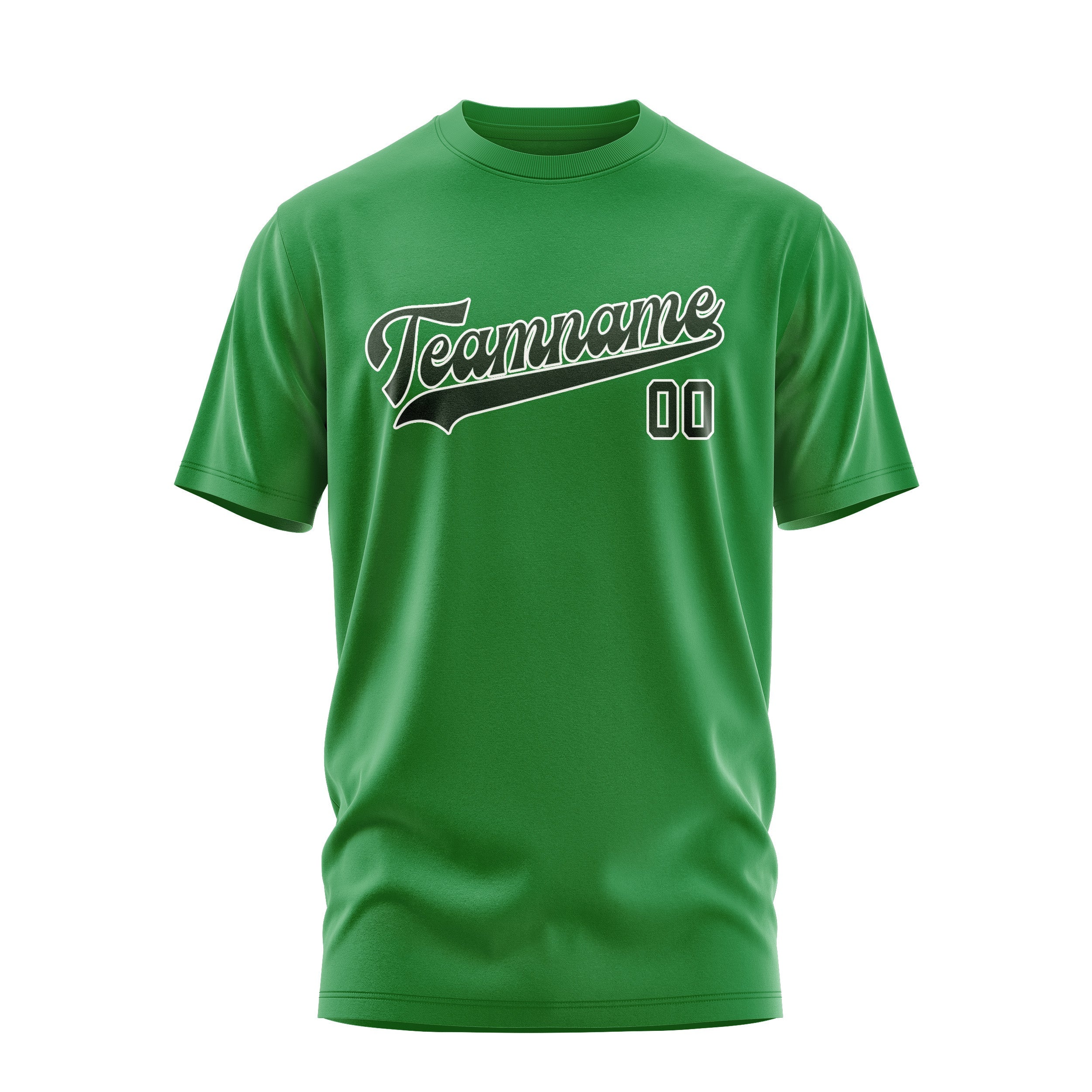 Custom Emerald Green Dark Green T-Shirt