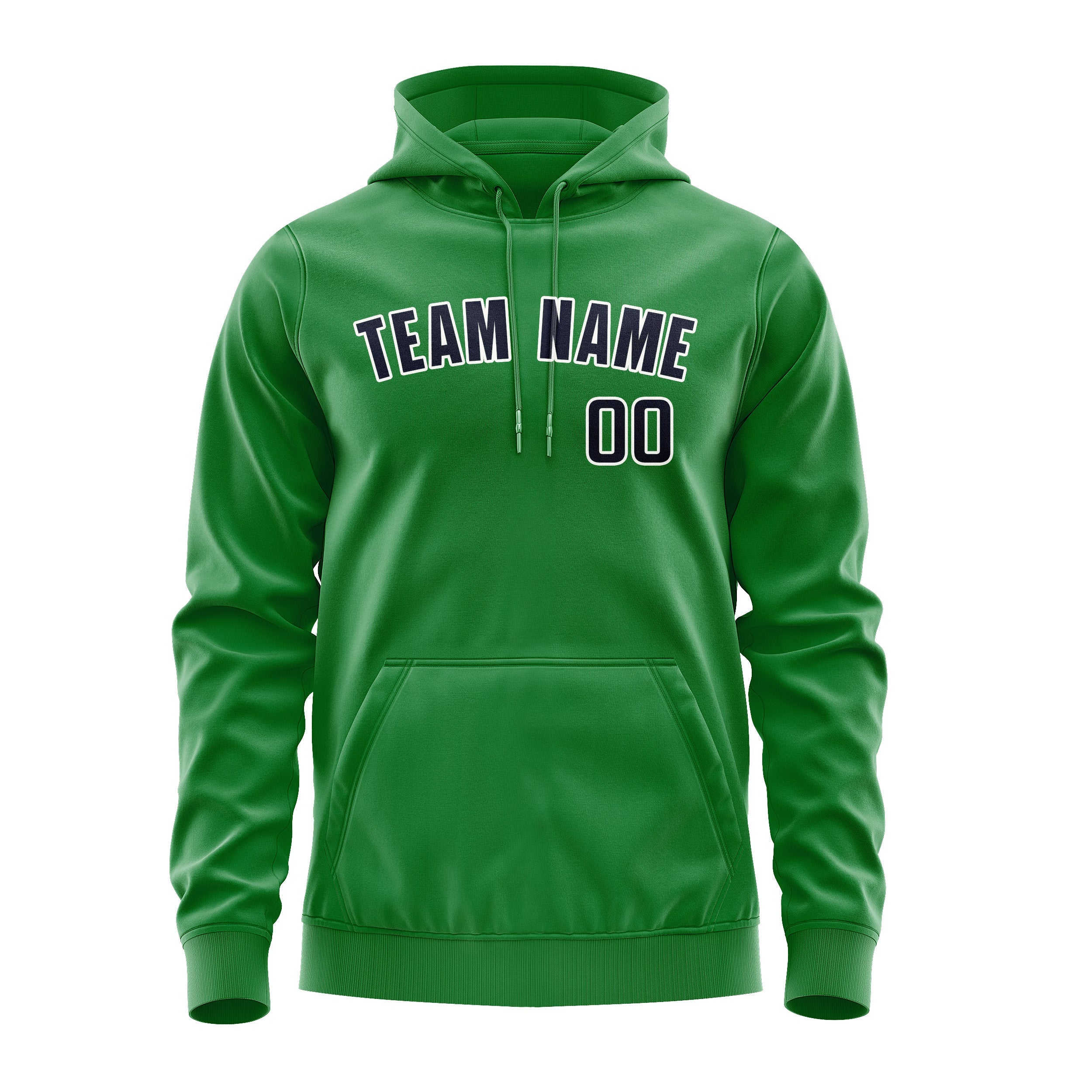 Custom Emerald Green Navy Hoodie