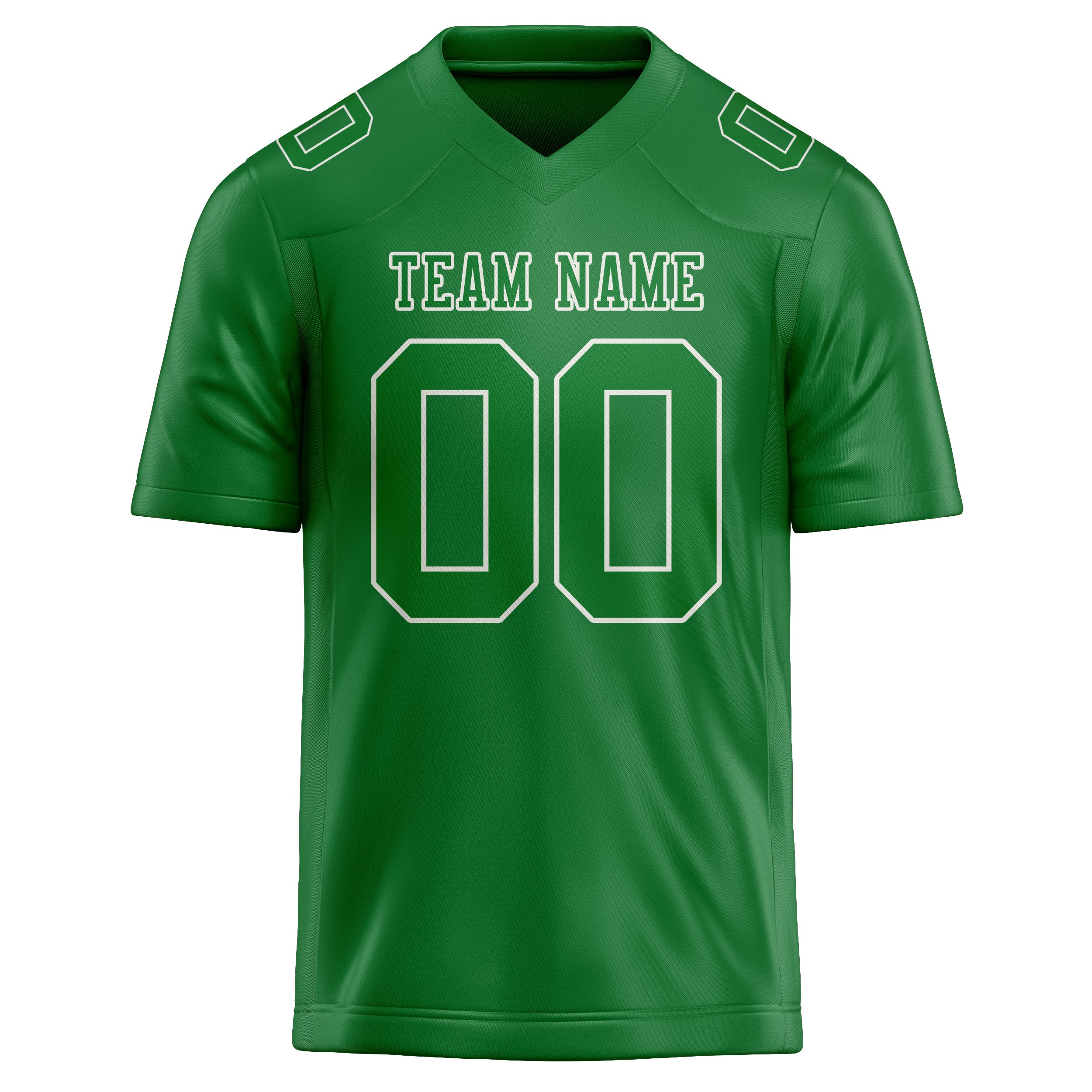 Custom Emerald Green Emerald Green Football Jersey