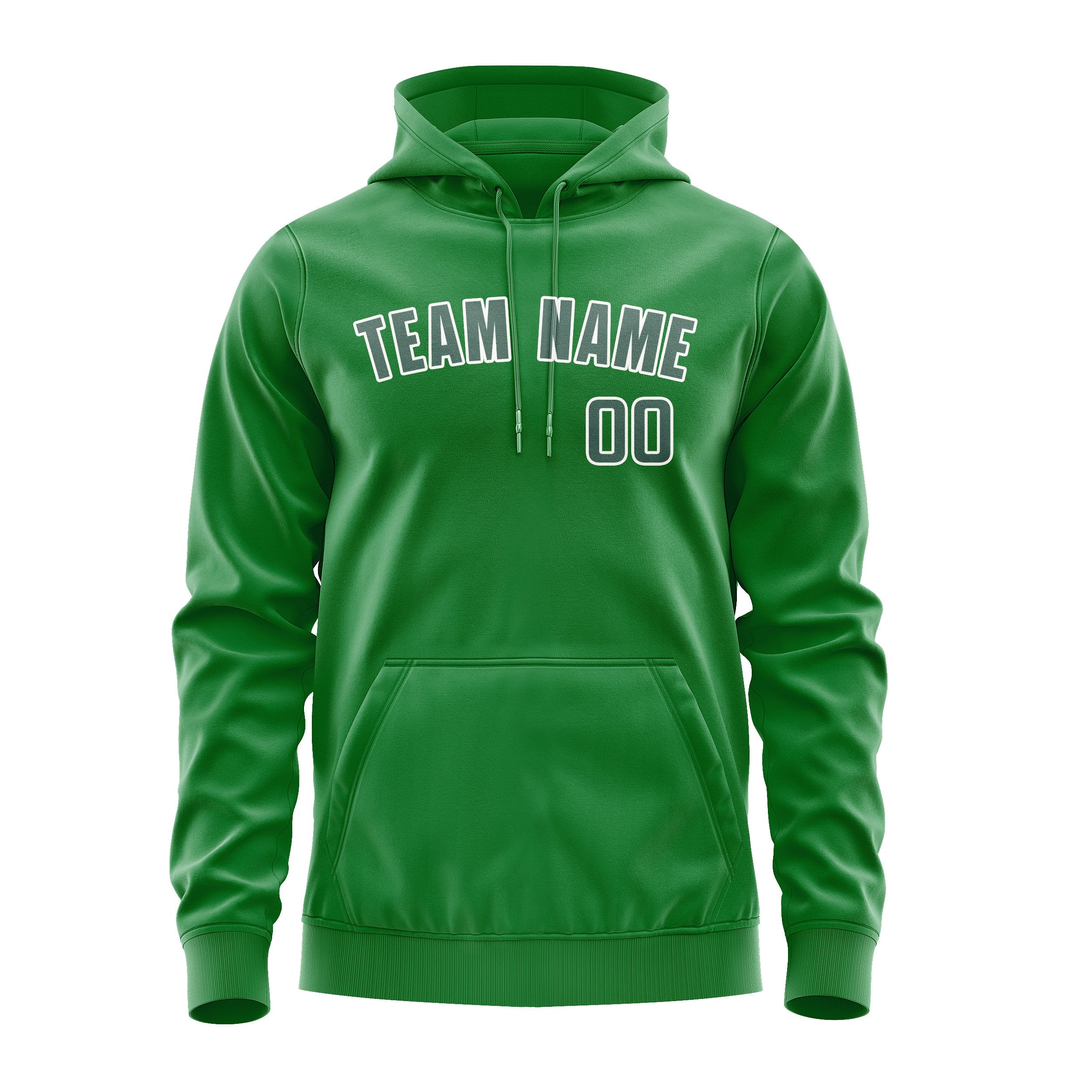 Custom Emerald Green Blue Green Hoodie
