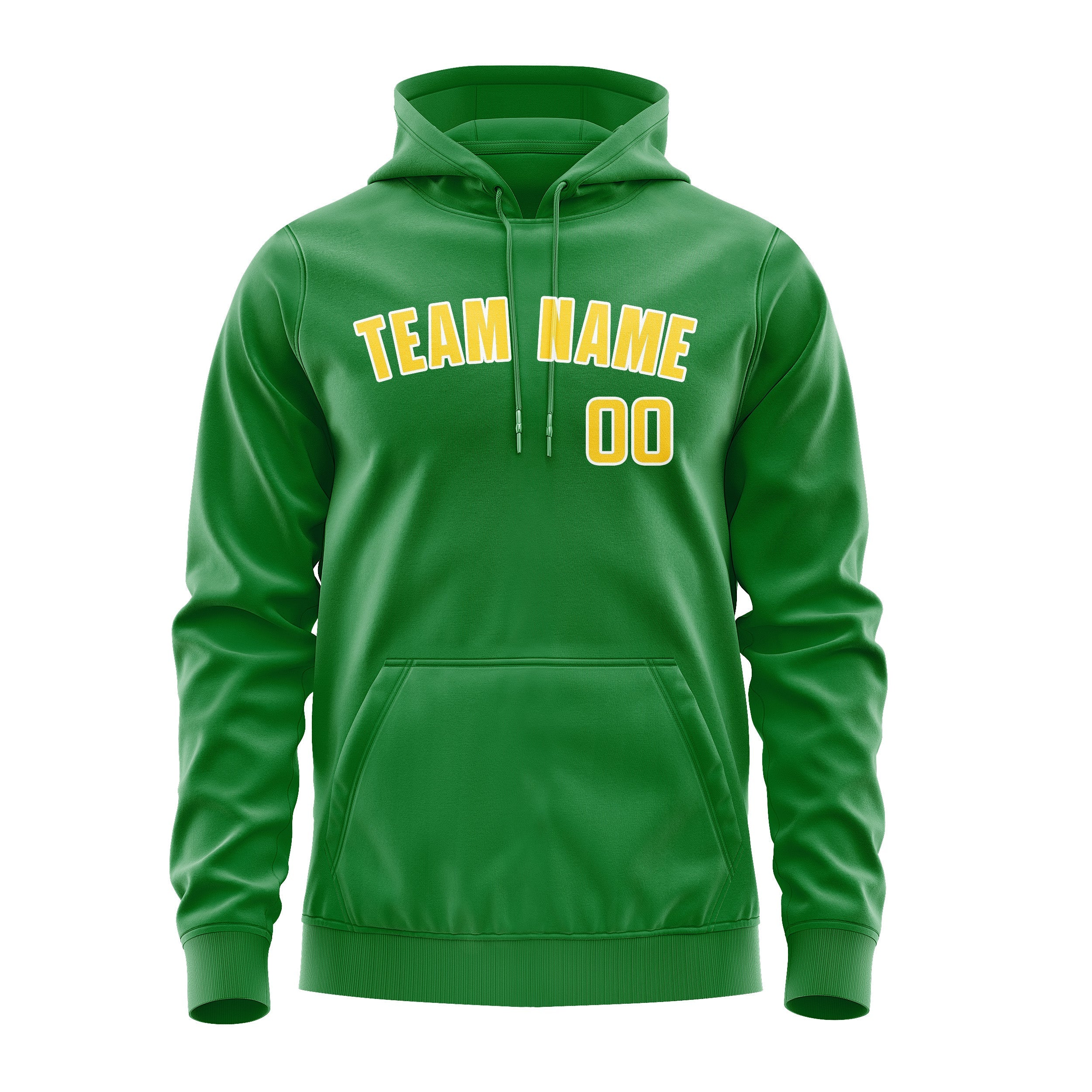 Custom Emerald Green Gold Hoodie