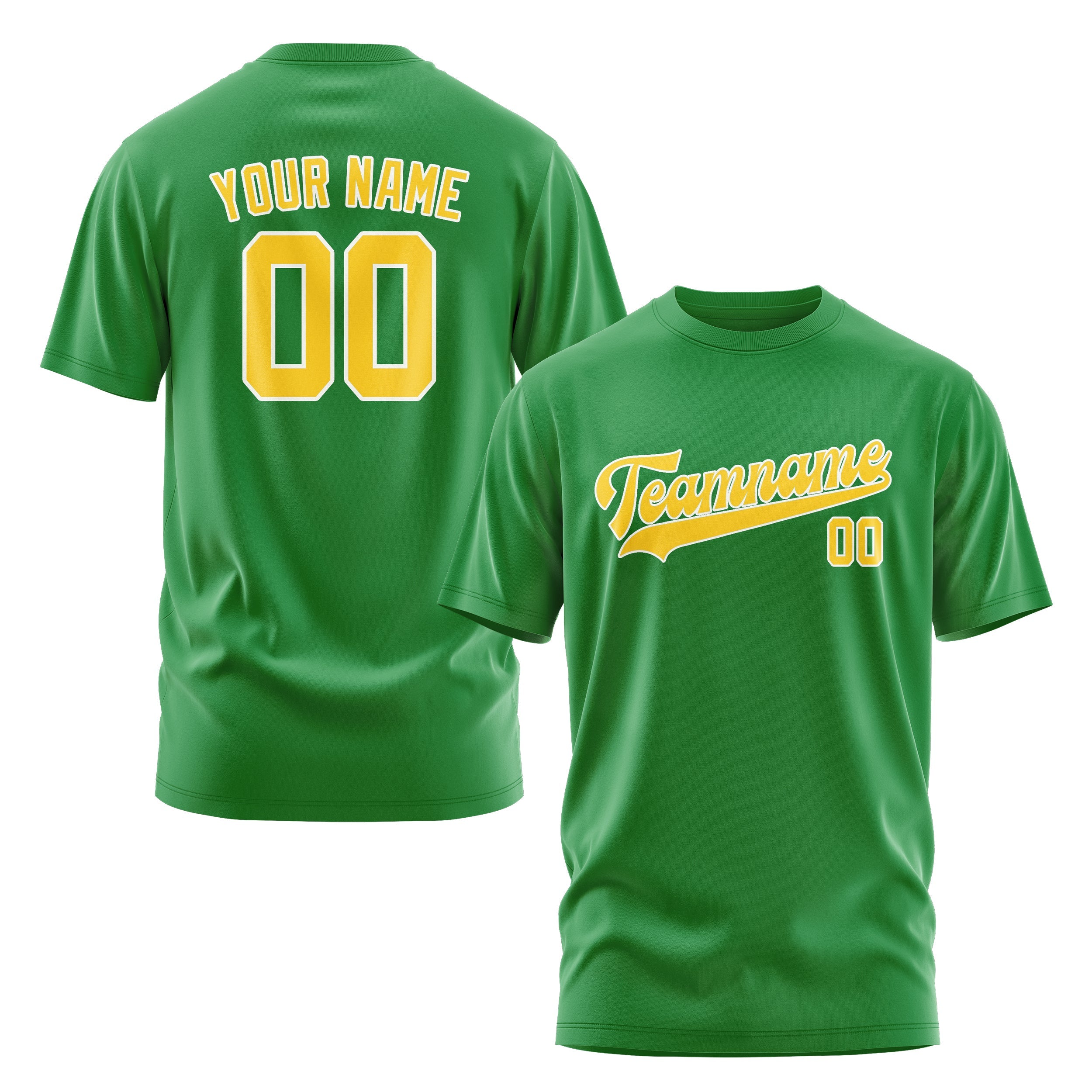 Custom Emerald Green Gold T-Shirt