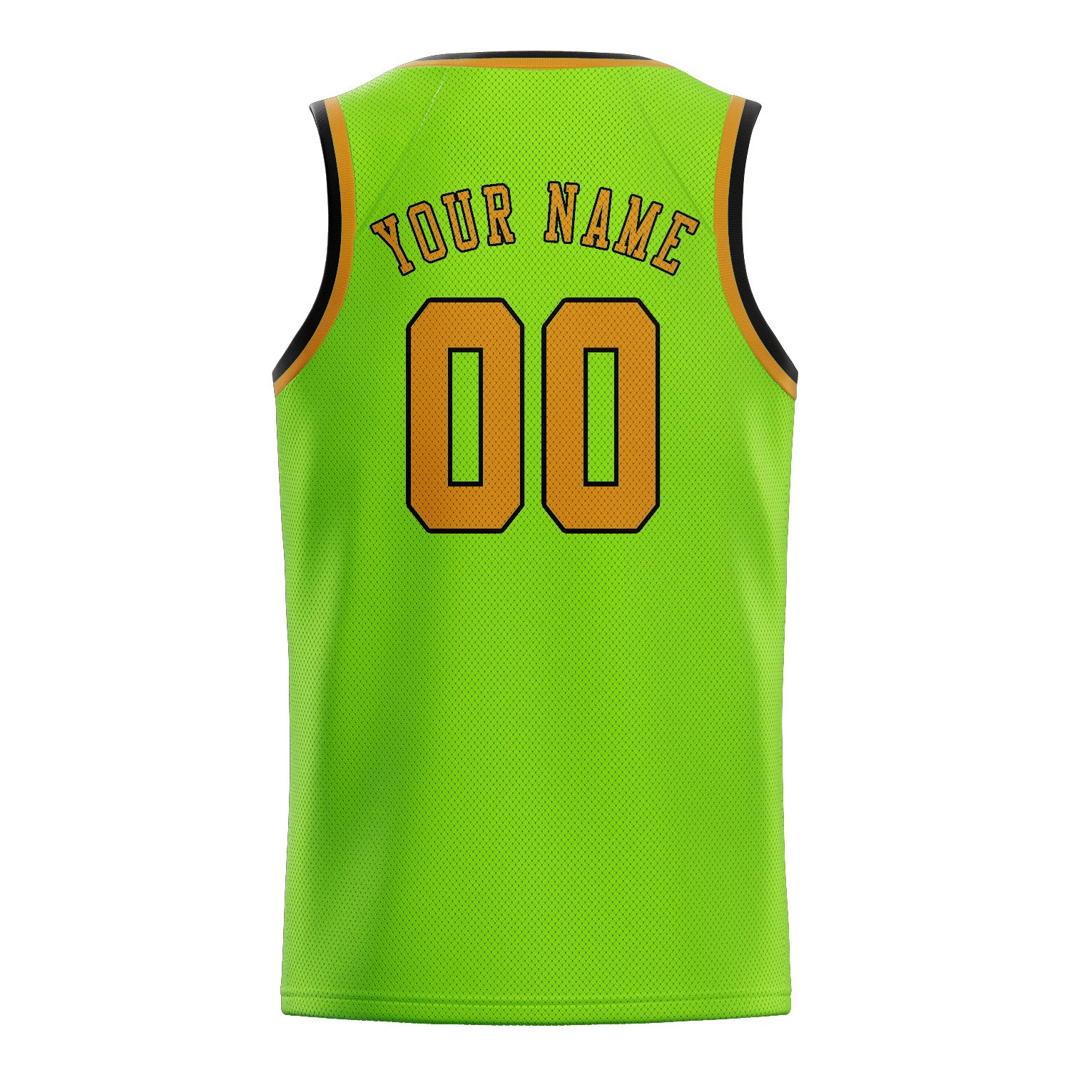 Custom Emerald Green Yellow Basketball Jersey