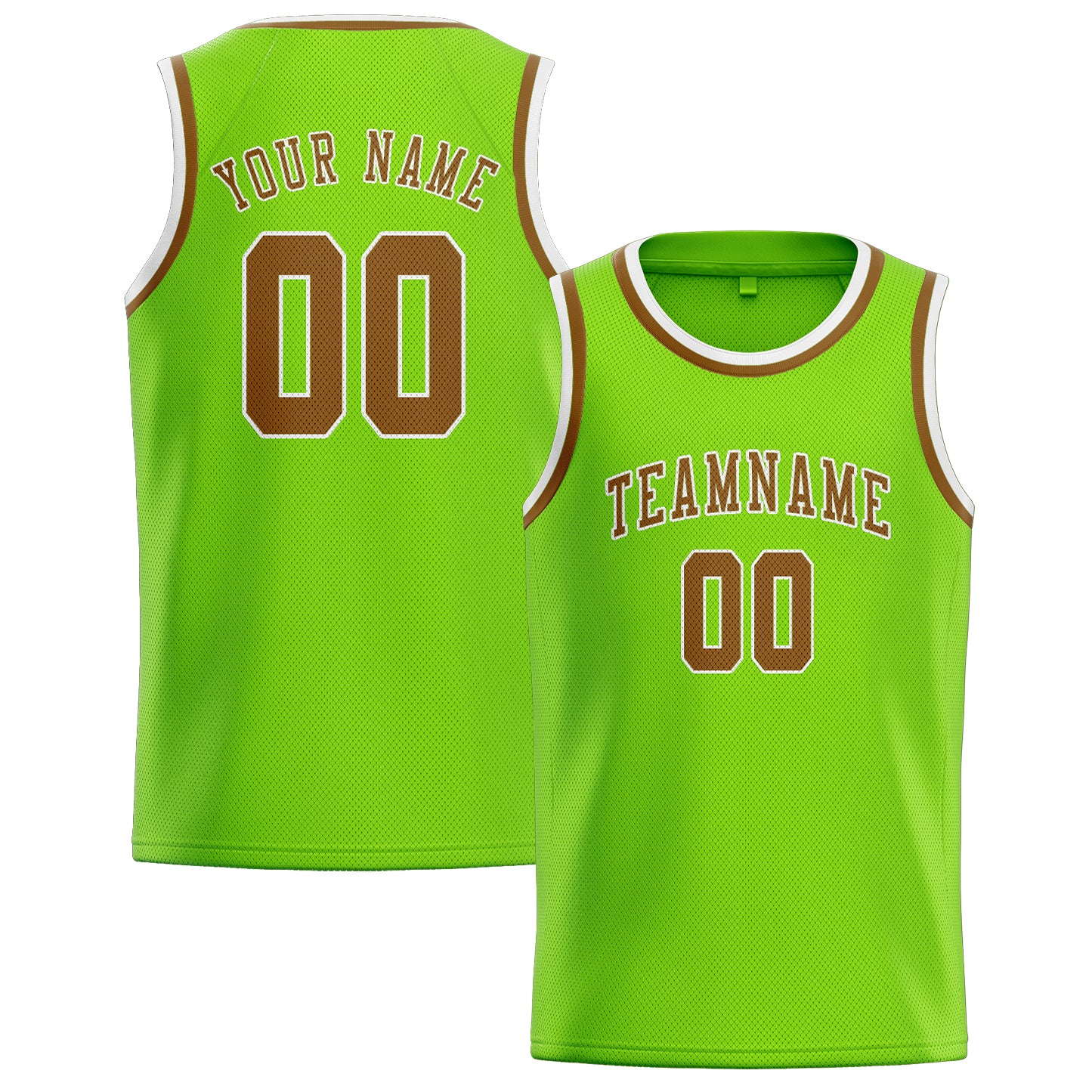 Custom Emerald Green Khaki Basketball Jersey