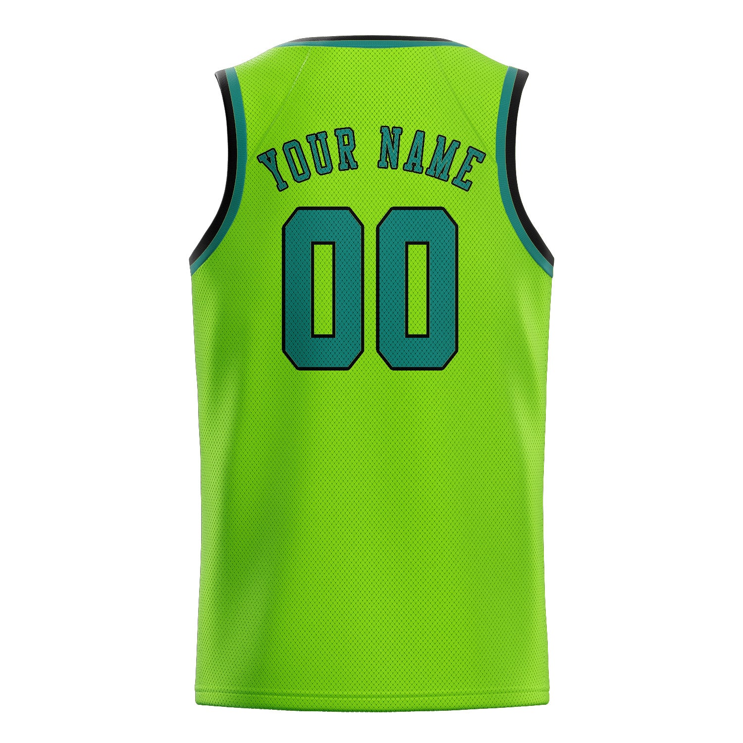 Custom Emerald Green Blue Green Basketball Jersey