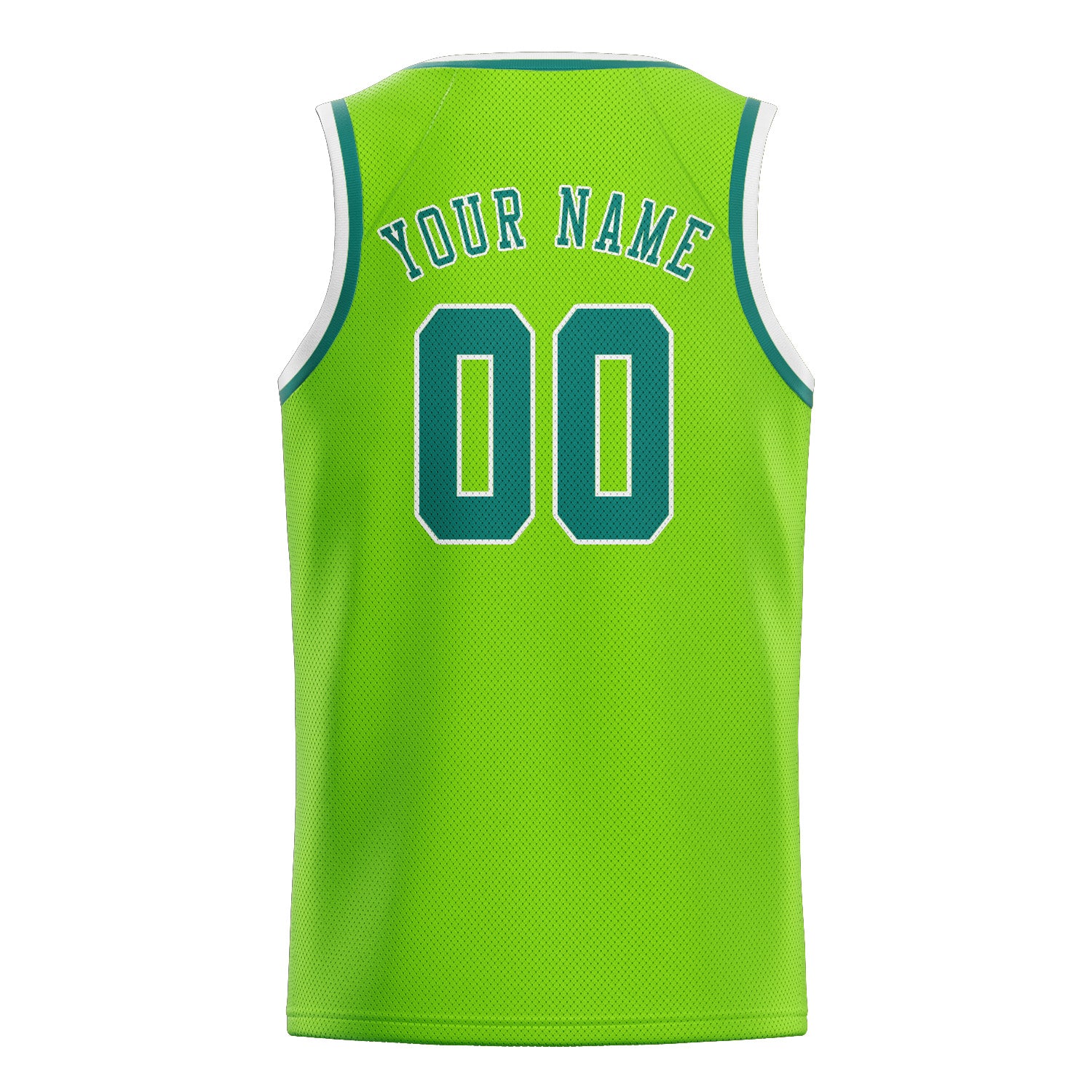 Custom Emerald Green Blue Green Basketball Jersey