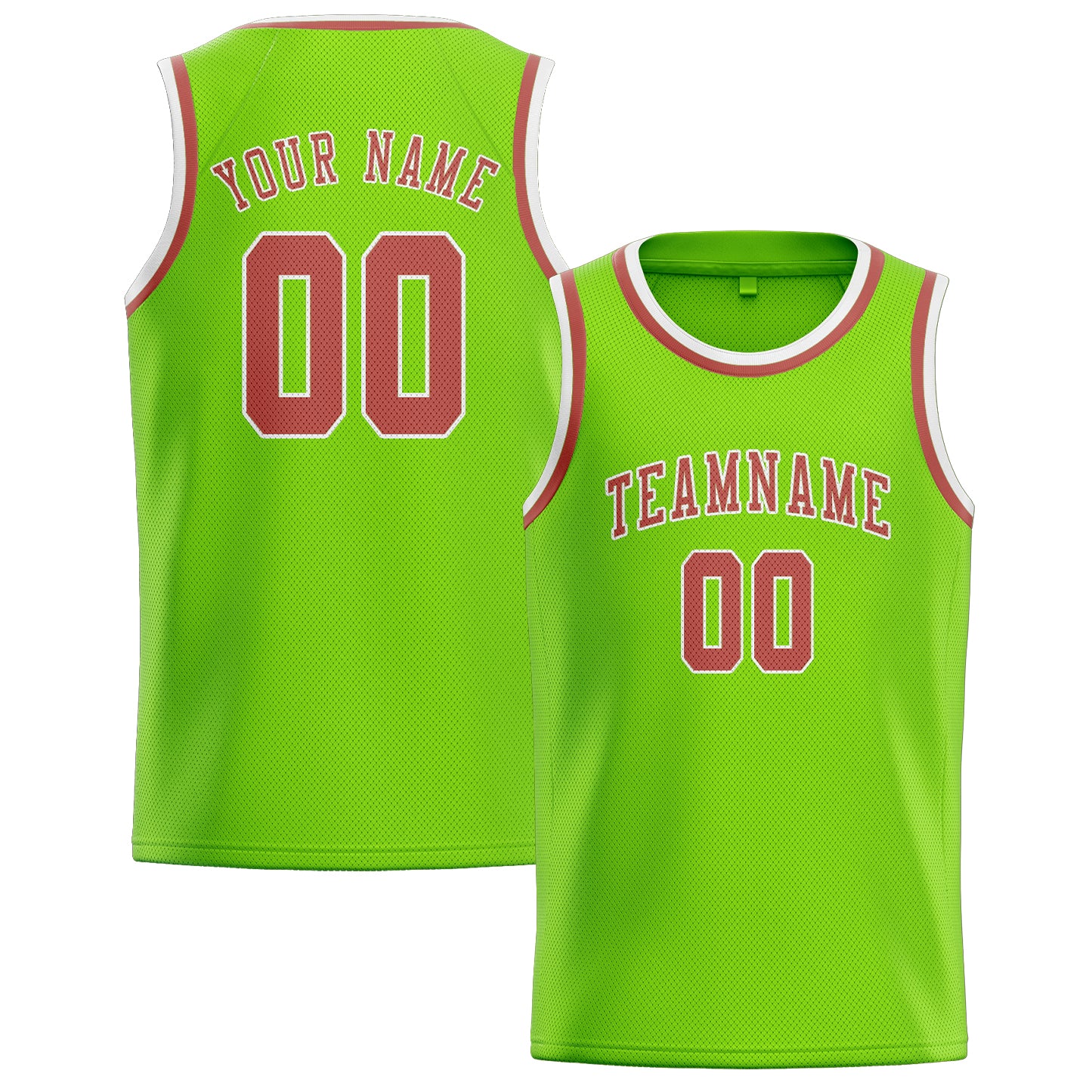 Custom Emerald Green Copper Rose Basketball Jersey