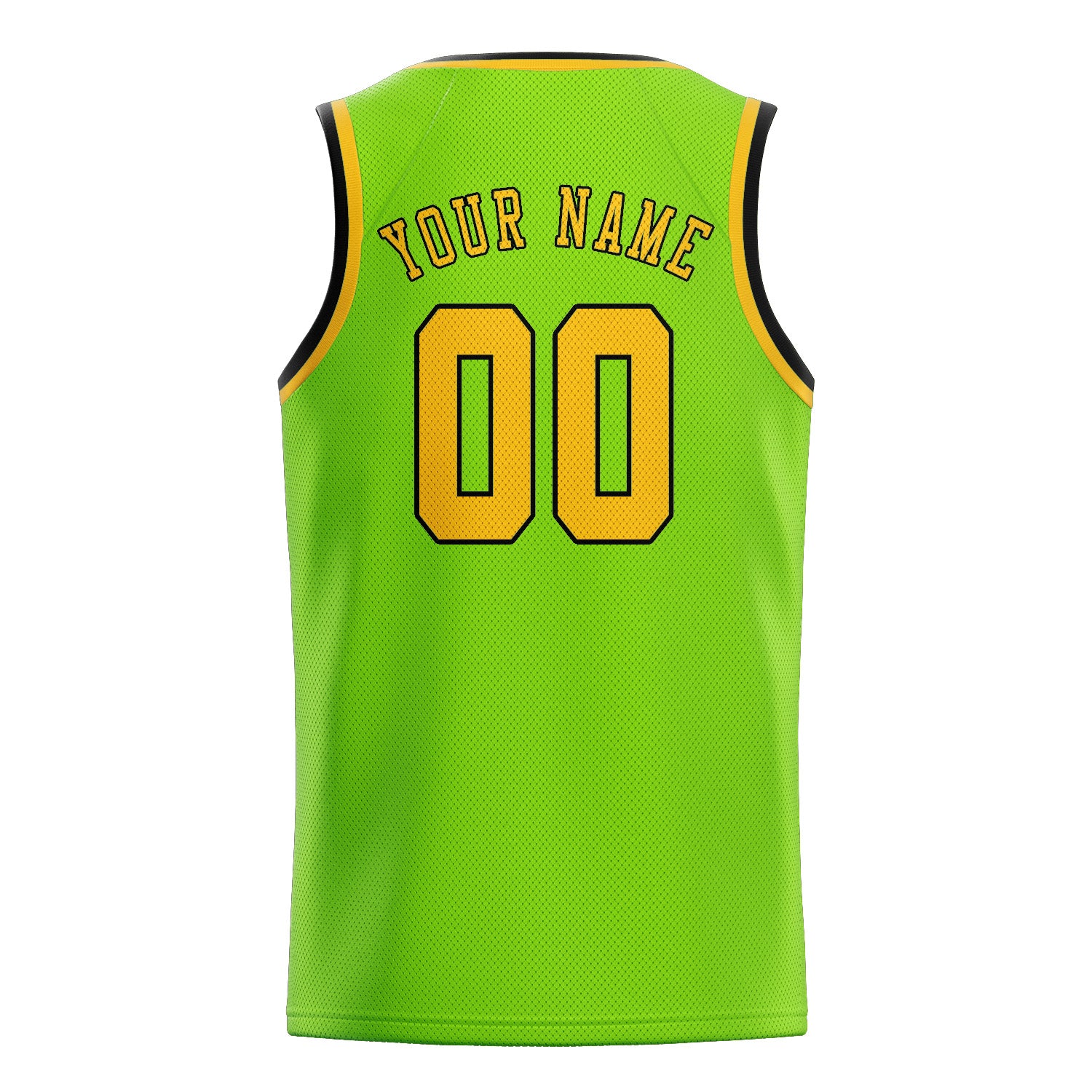 Custom Emerald Green Gold Basketball Jersey