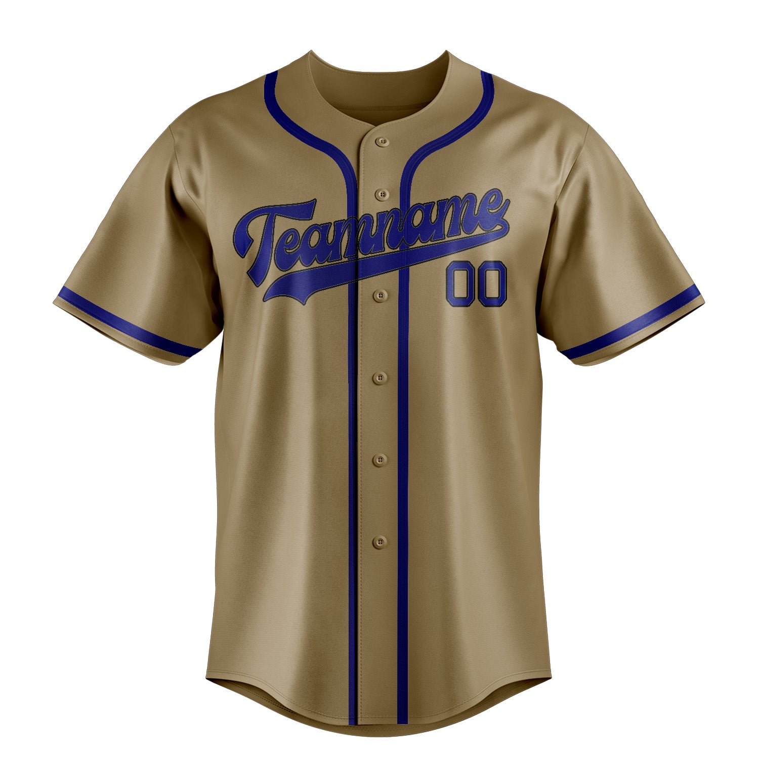 Custom Light Khaki Sky Blue Baseball Jersey