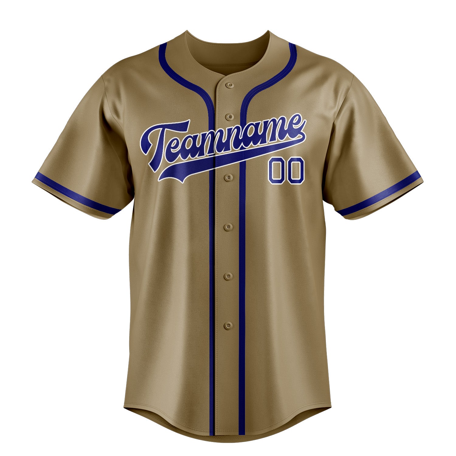 Custom Light Khaki Sky Blue Baseball Jersey