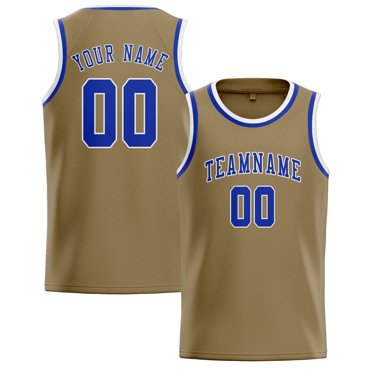 Custom Light Khaki Sky Blue Basketball Jersey