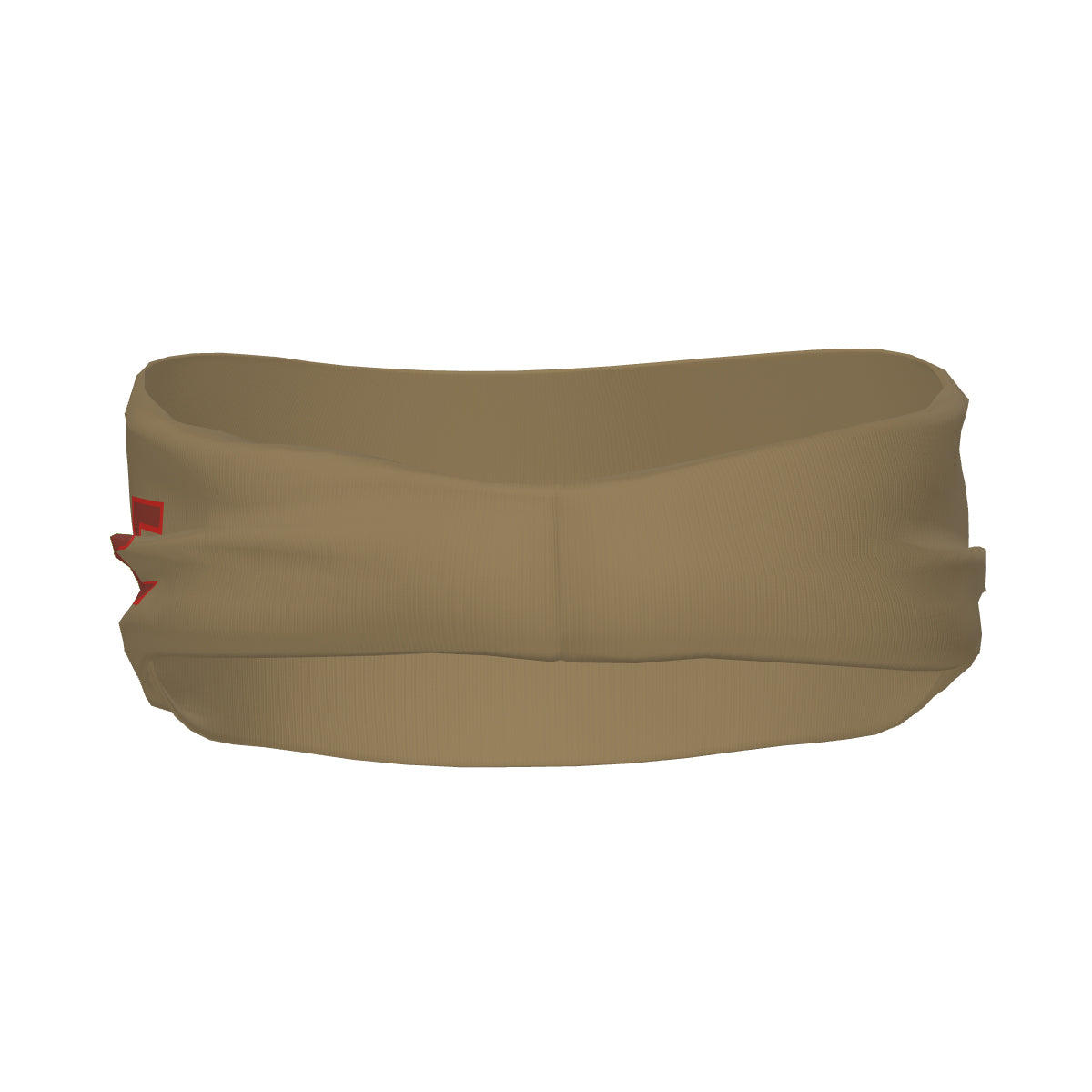 Custom Light Khaki Coral Red Sports headband