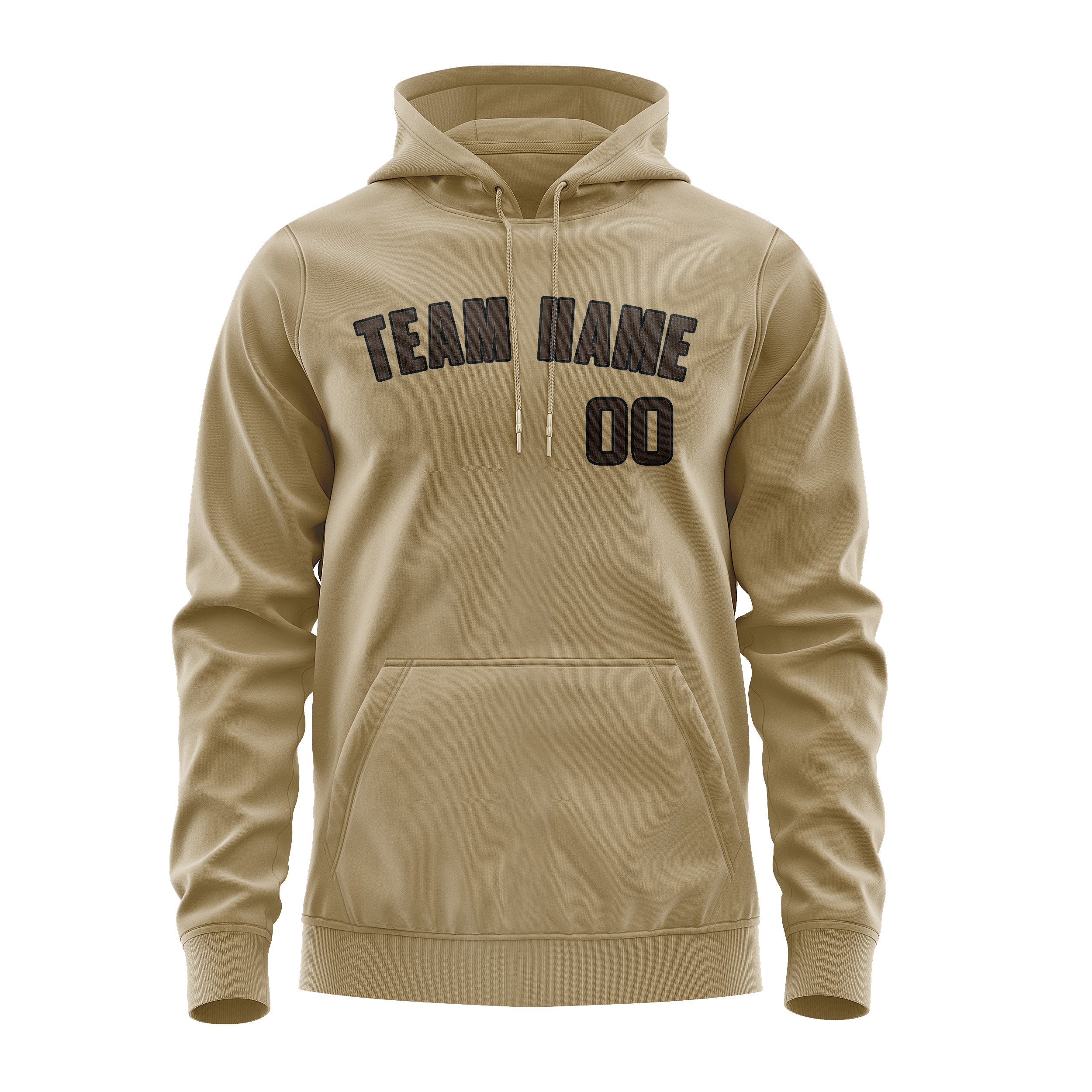 Custom Light Khaki Brown Hoodie