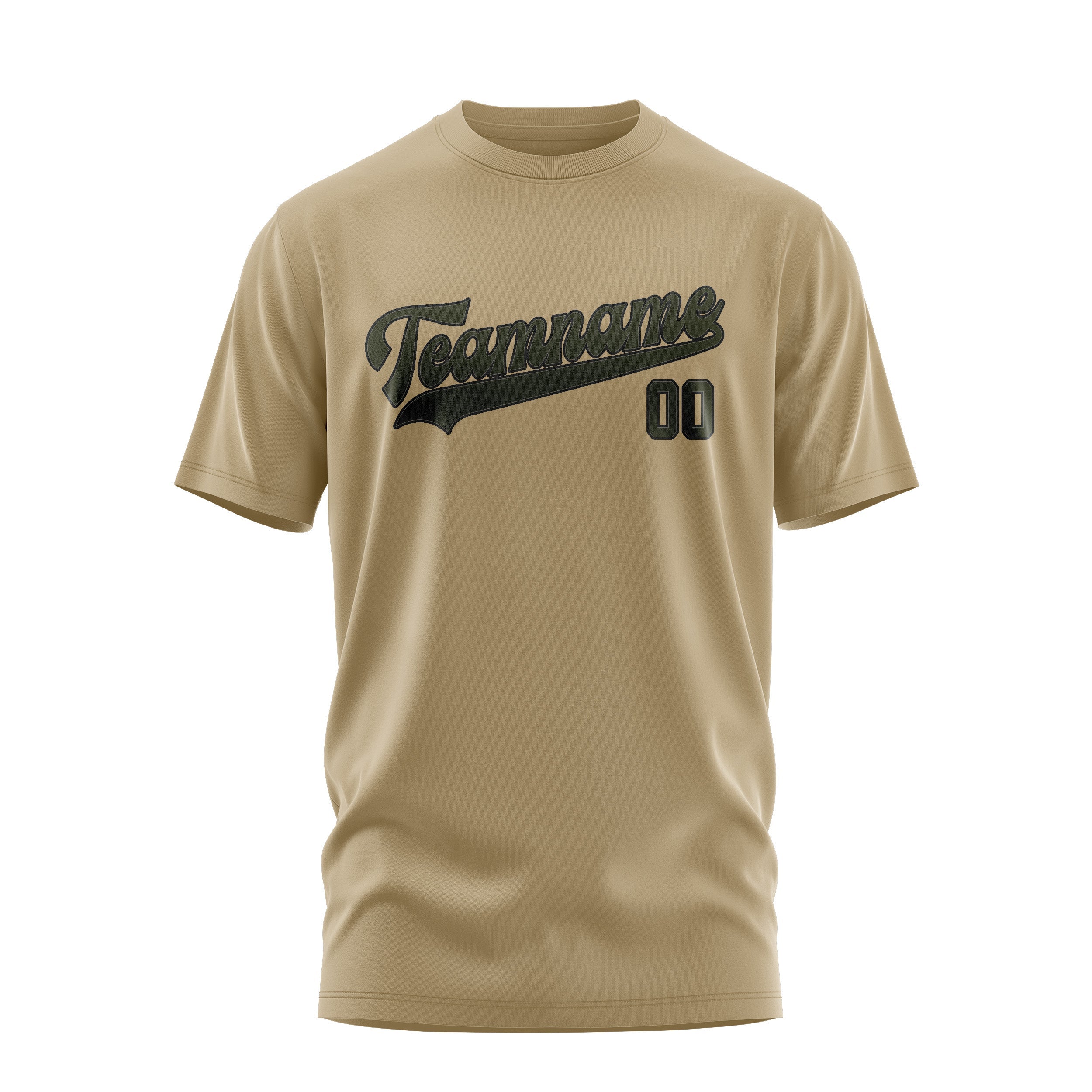 Custom Light Khaki Olive T-Shirt