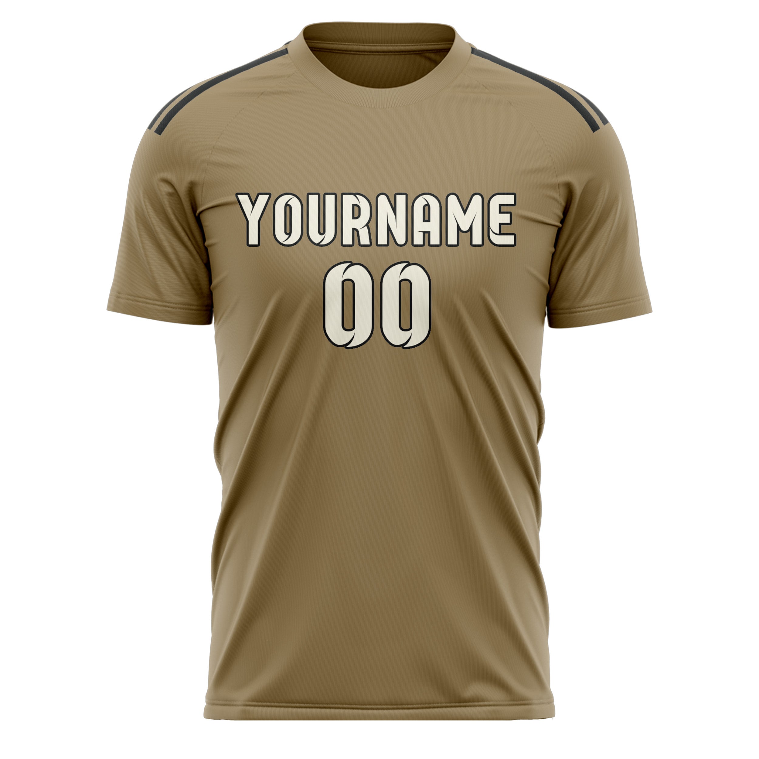 Custom Light Khaki Cream Soccer Jersey
