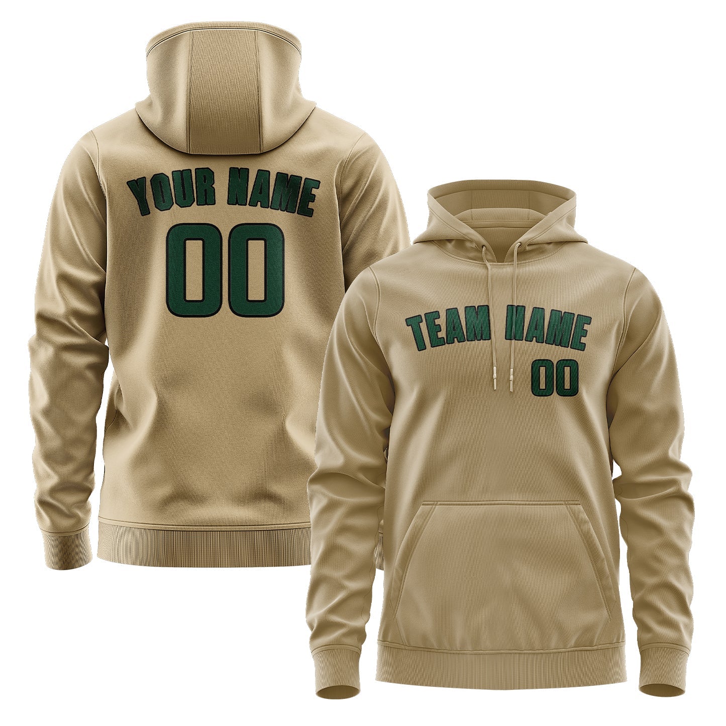 Custom Light Khaki Green Hoodie