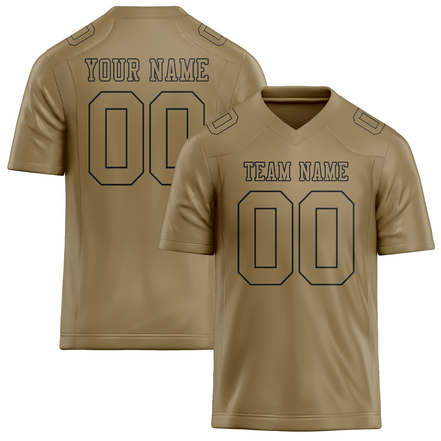 Custom Light Khaki Light Khaki Football Jersey