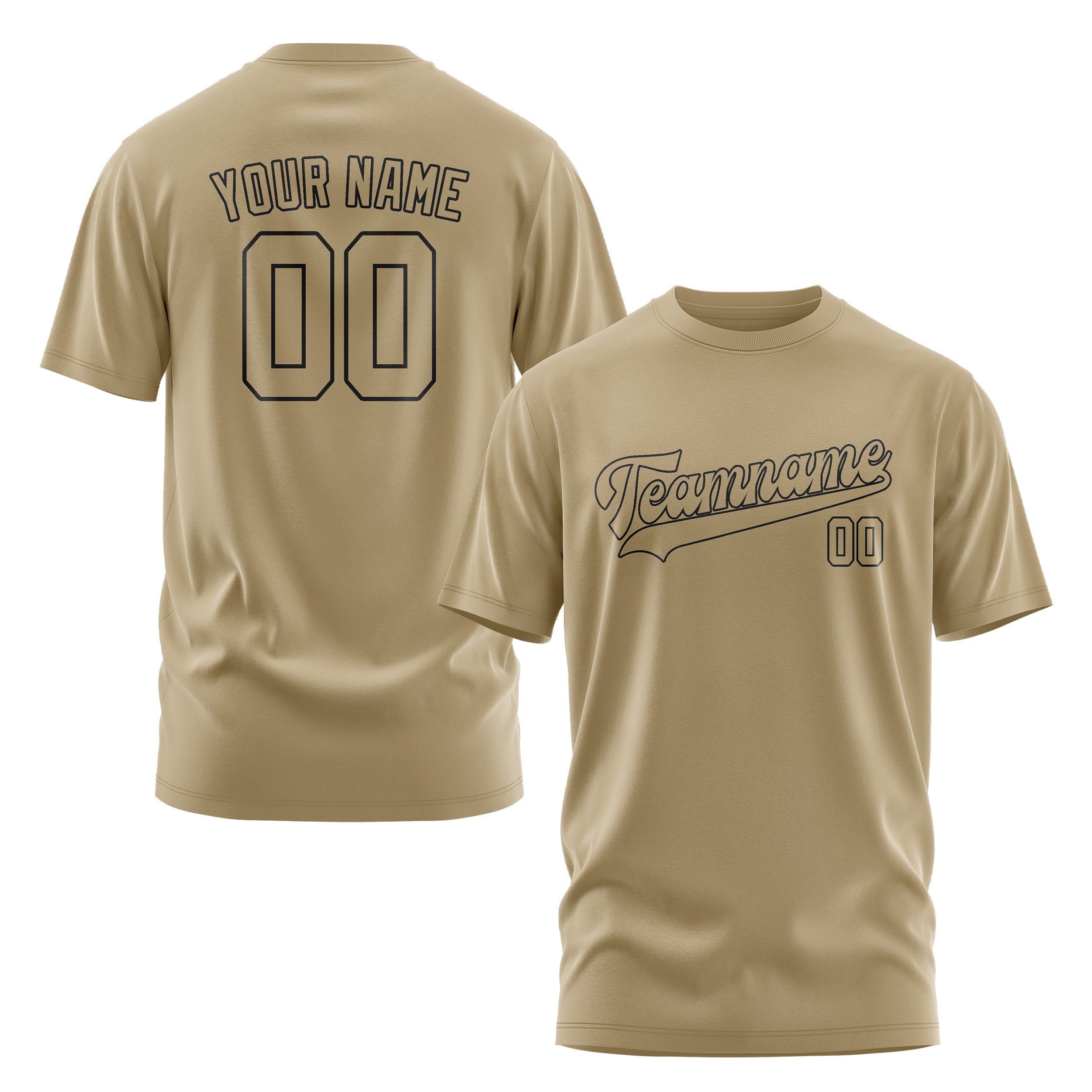 Custom Light Khaki Light Khaki T-Shirt