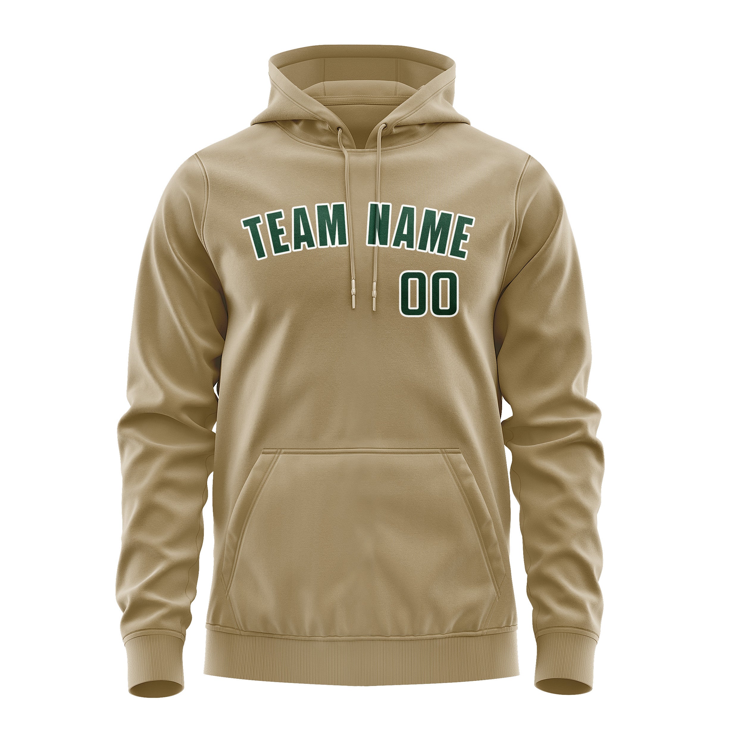 Custom Light Khaki Green Hoodie