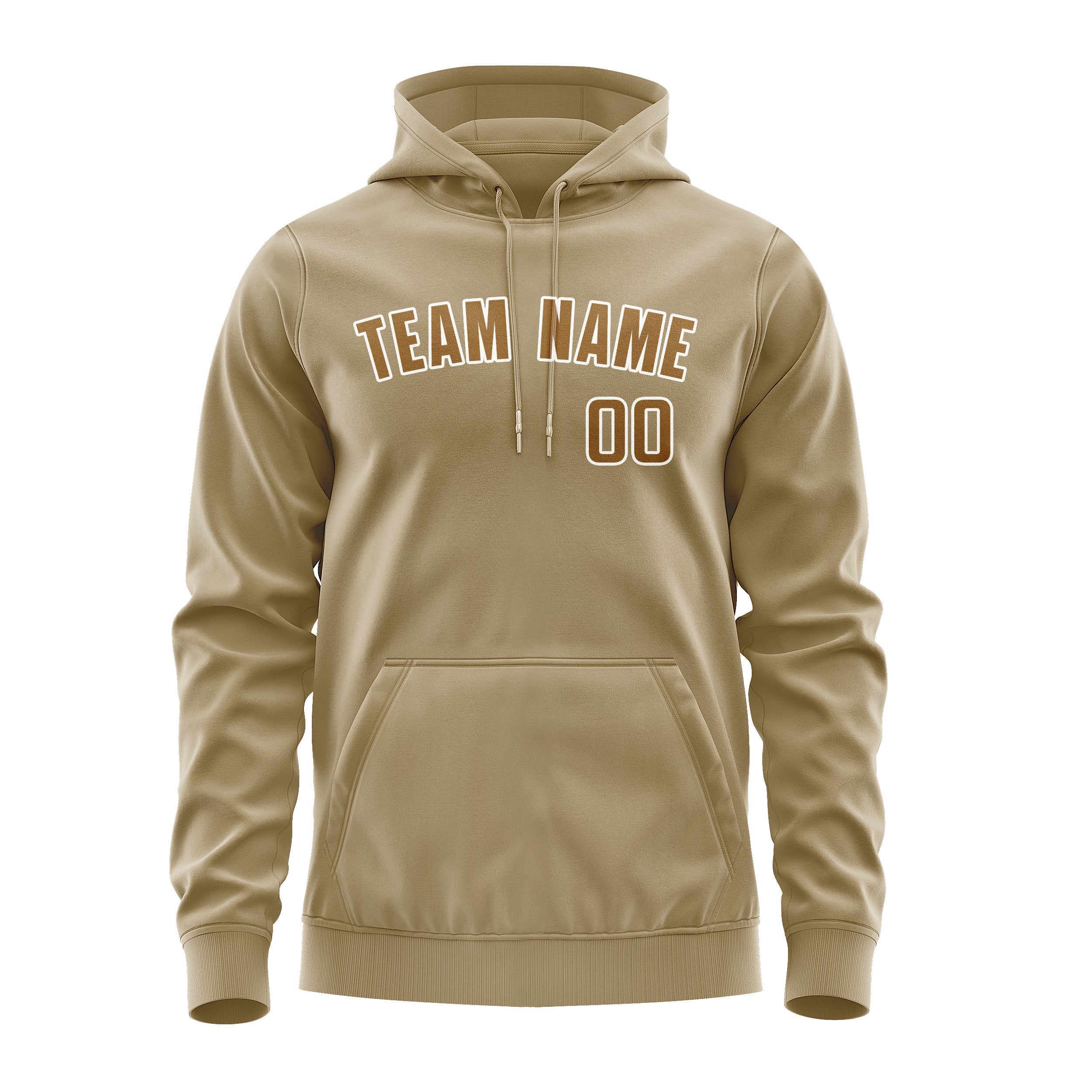 Custom Light Khaki Khaki Hoodie
