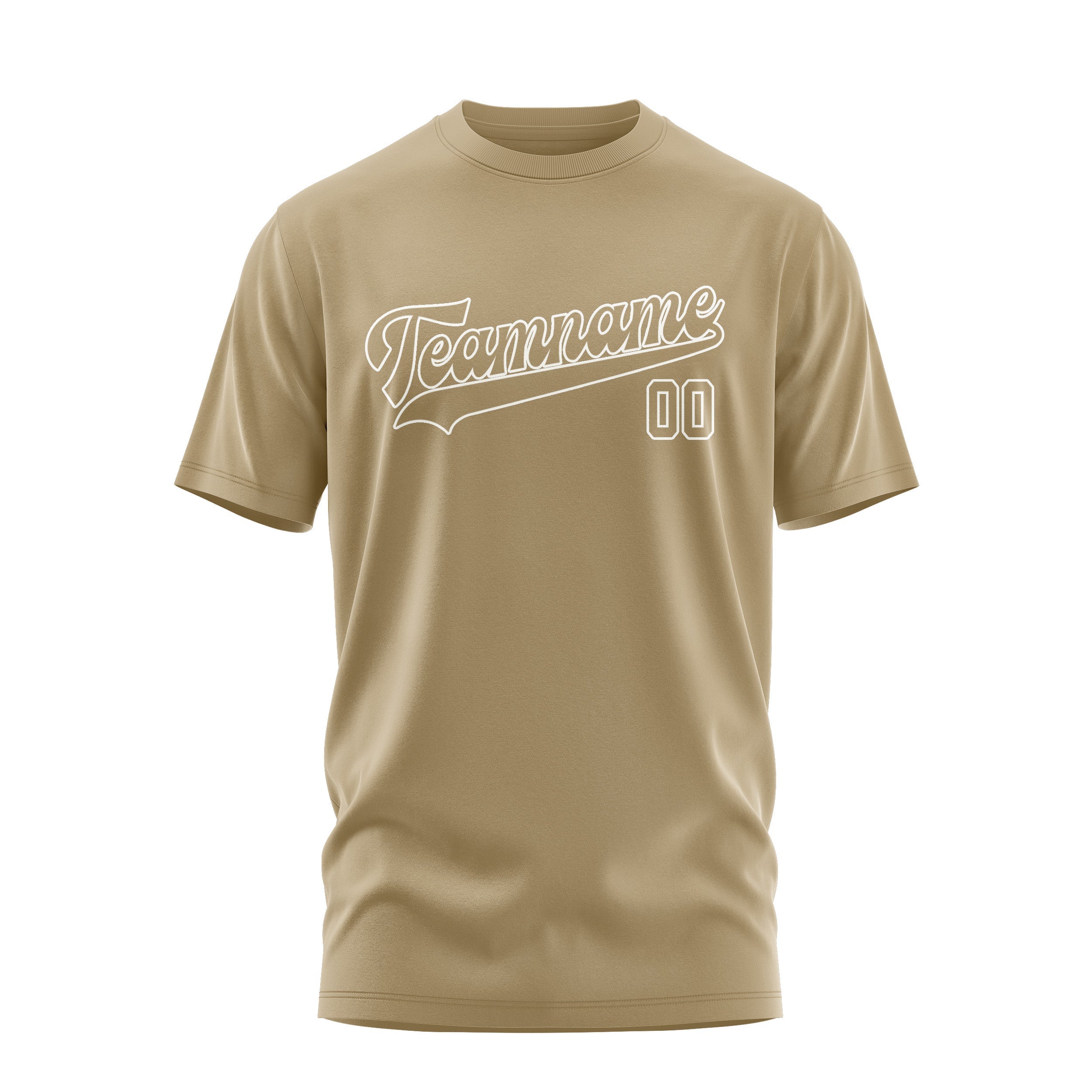 Custom Light Khaki Light Khaki T-Shirt