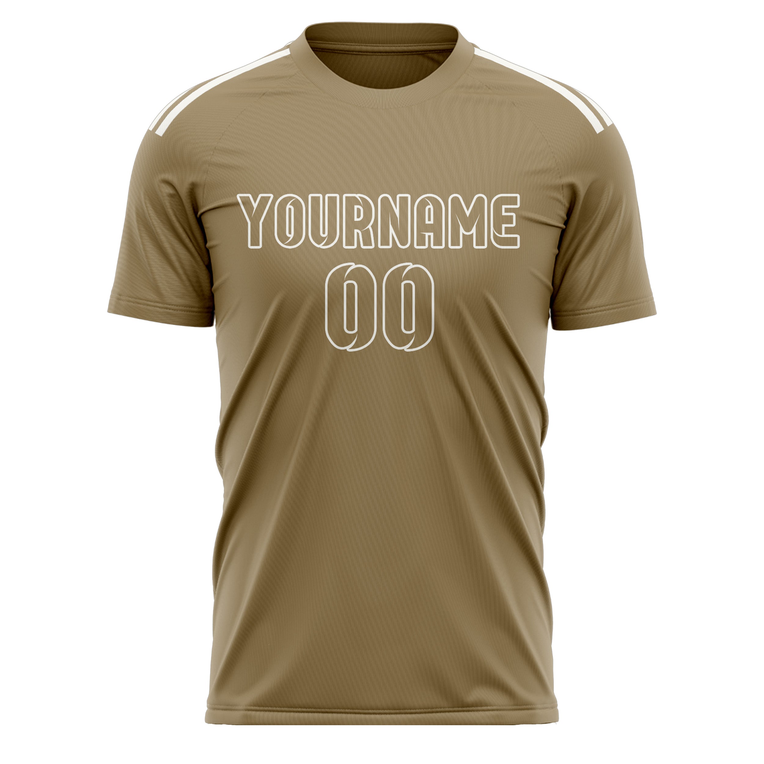 Custom Light Khaki Light Khaki Soccer Jersey