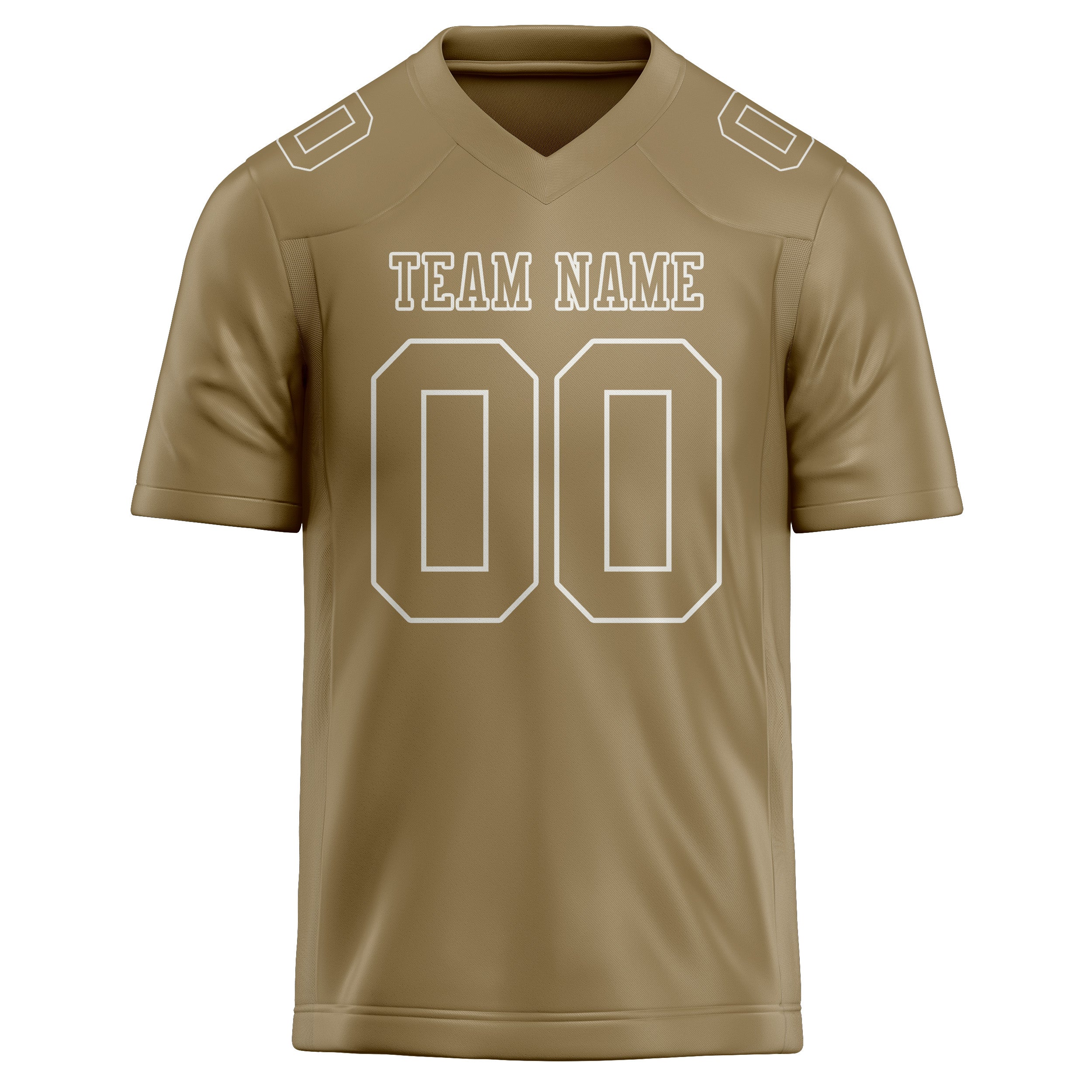 Custom Light Khaki Light Khaki Football Jersey
